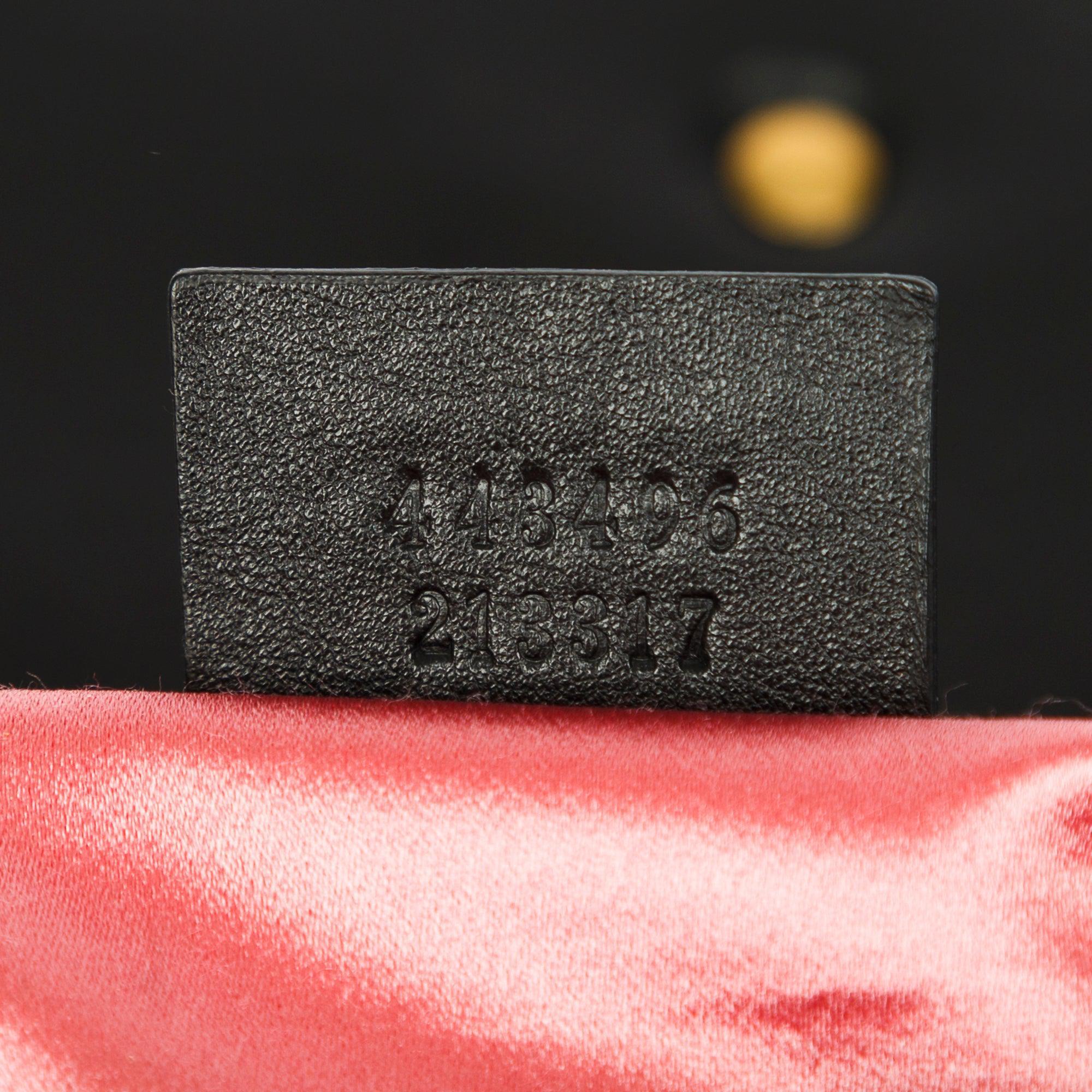 Gucci Medium GG Marmont Matelasse Velvet Loved Shoulder Bag