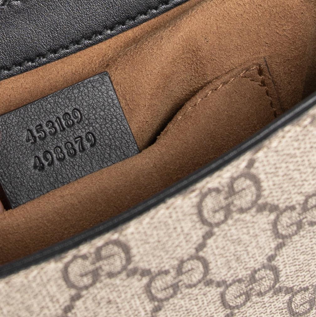 Gucci Medium GG Supreme Padlock Crossbody Bag