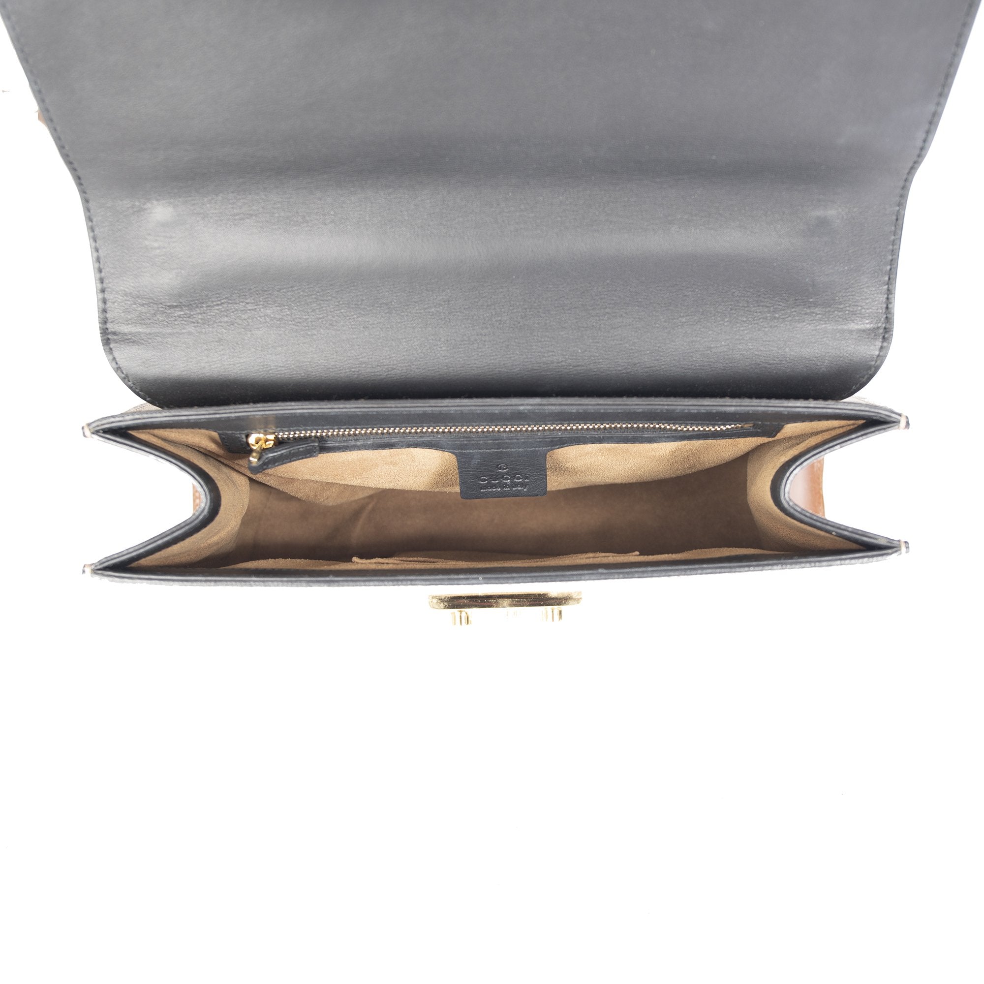 Gucci Medium GG Supreme Padlock Shoulder Bag