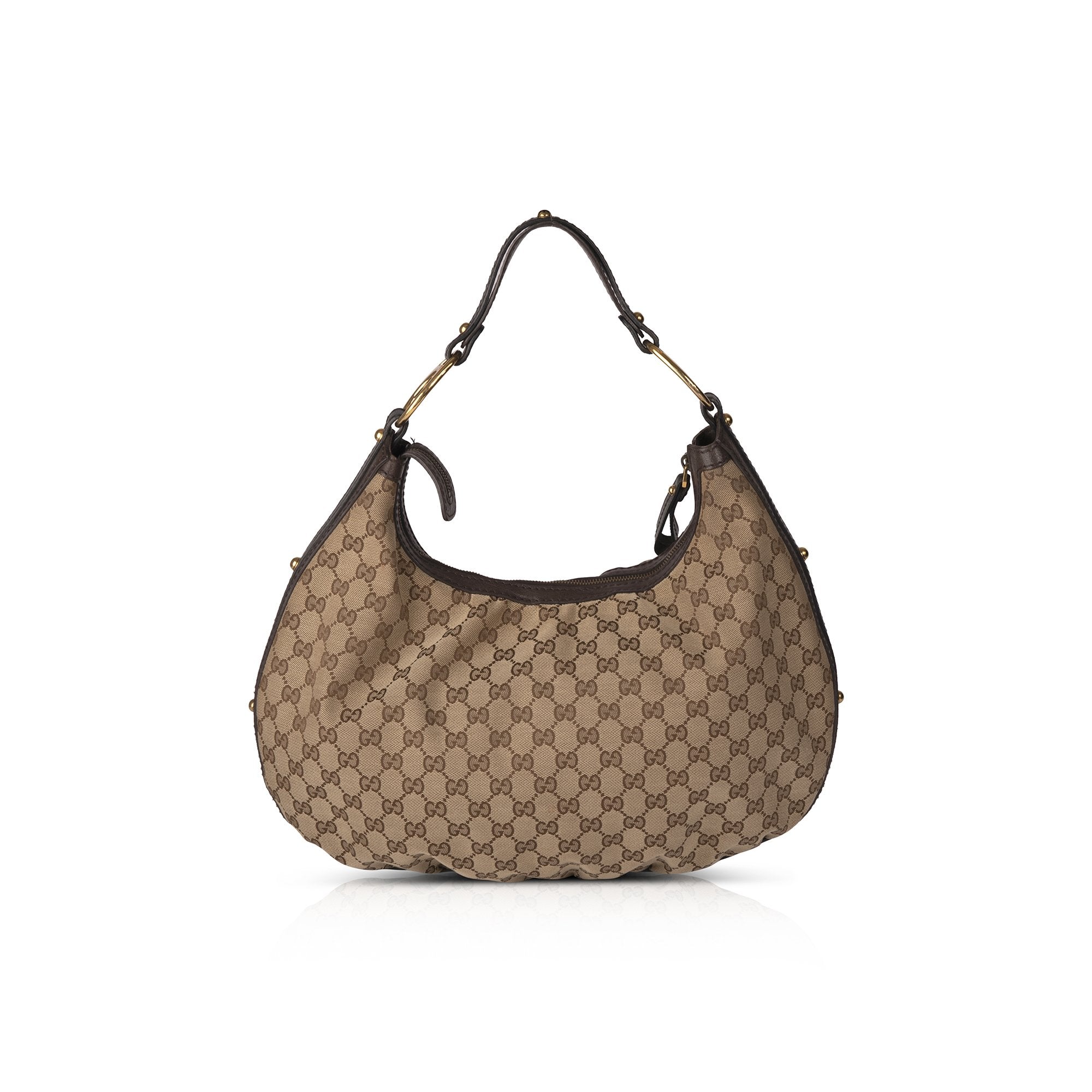 Gucci Medium Interlocking GG Canvas Hobo