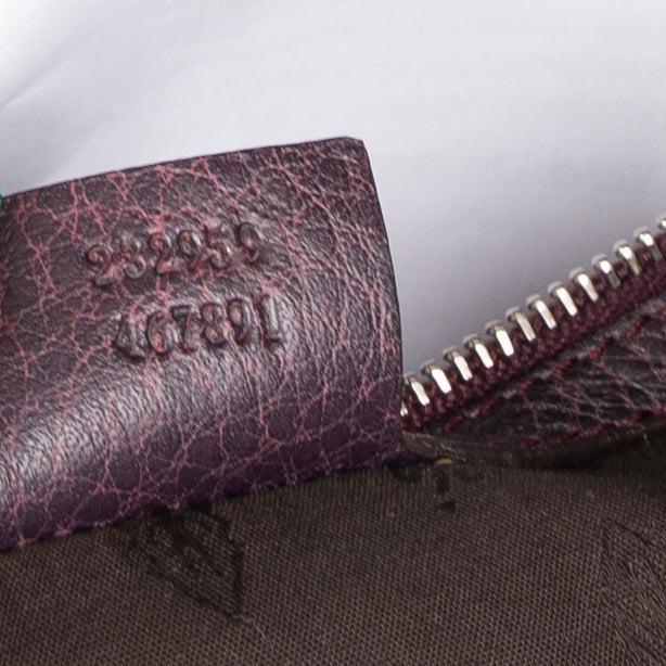 Gucci Medium Leather Bamboo Bar Tote