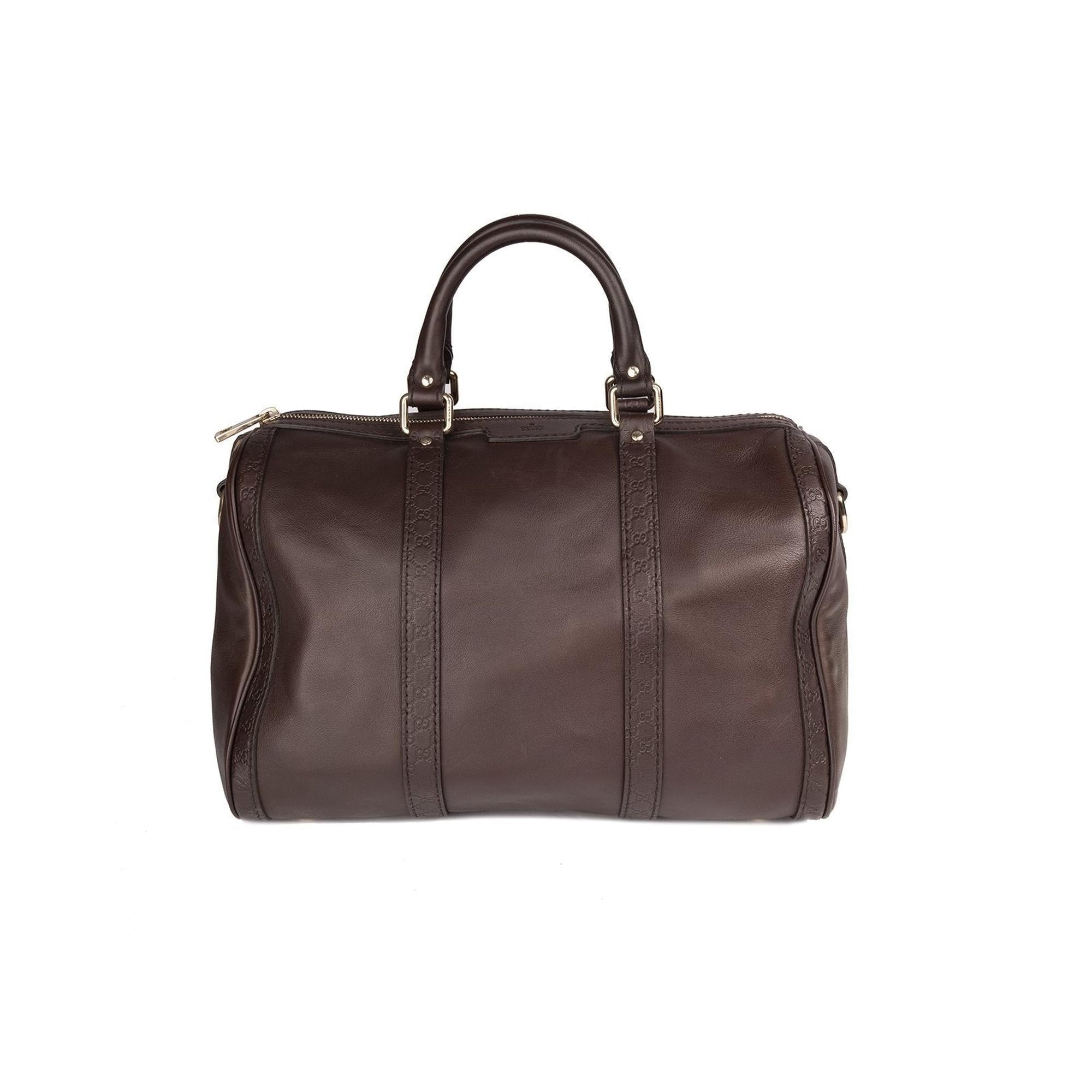 Gucci Medium Leather Joy Boston Bag w/ Strap