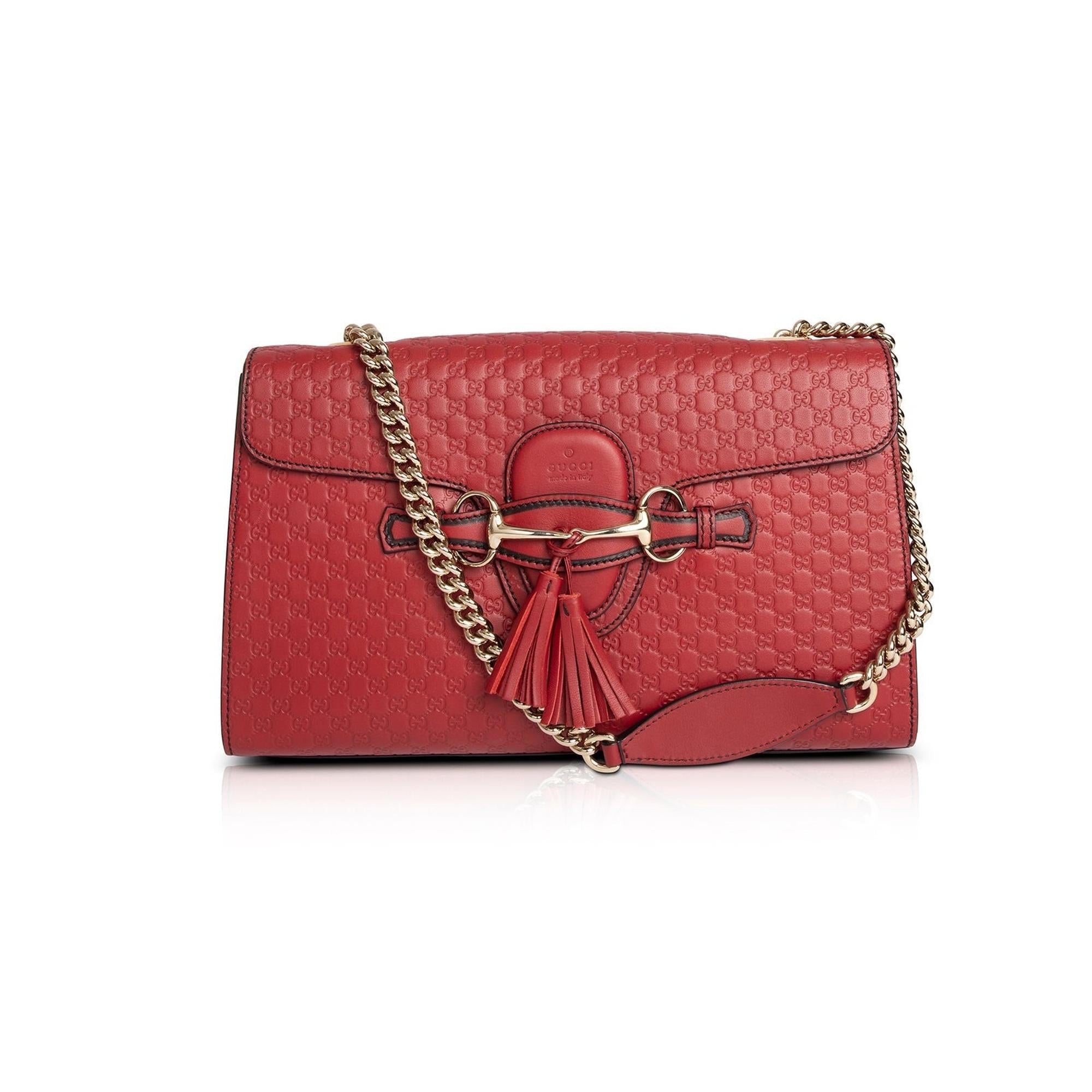 Gucci Medium Microguccissima Emily Chain Shoulder Bag