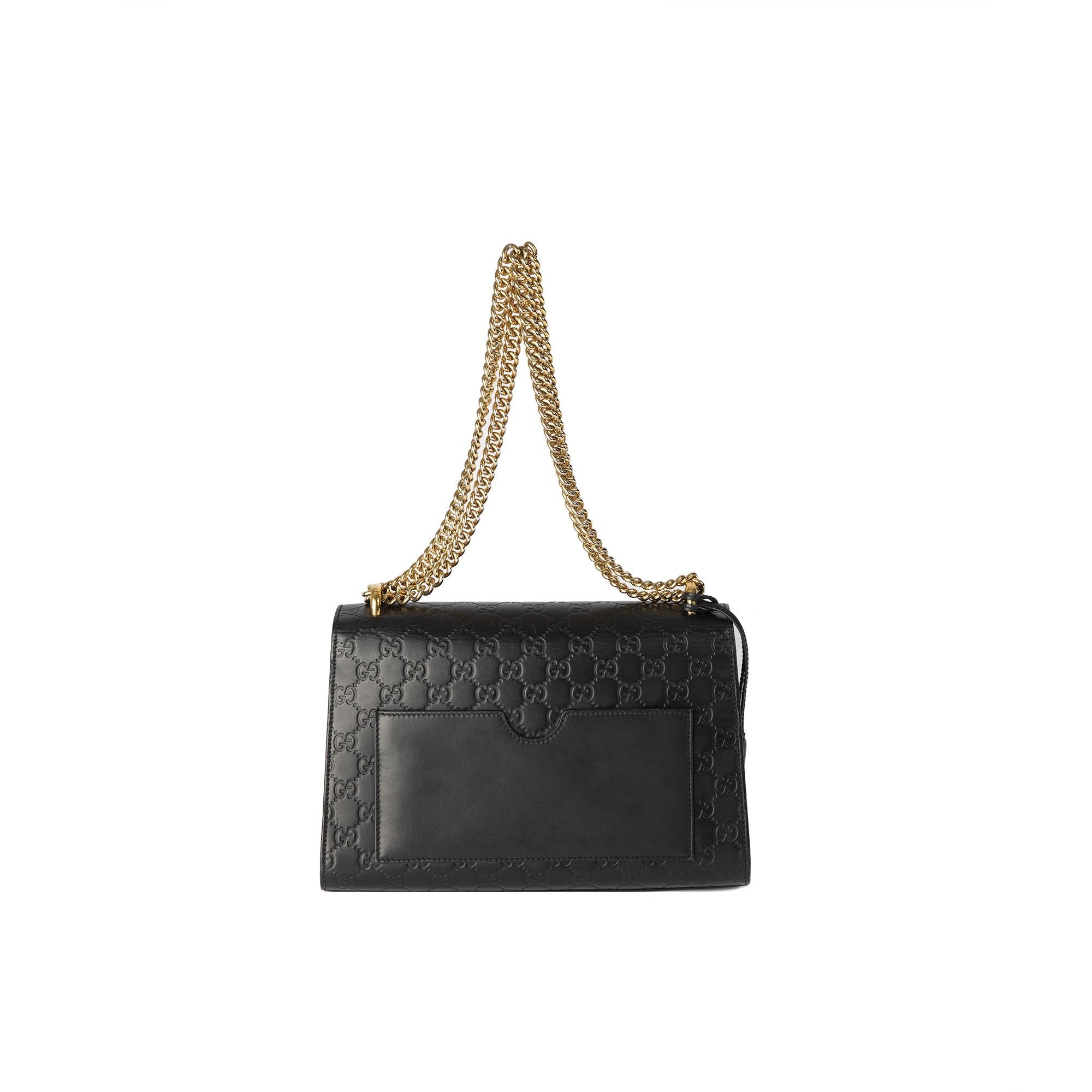 Gucci Medium Signature Padlock Shoulder Bag w/ Box