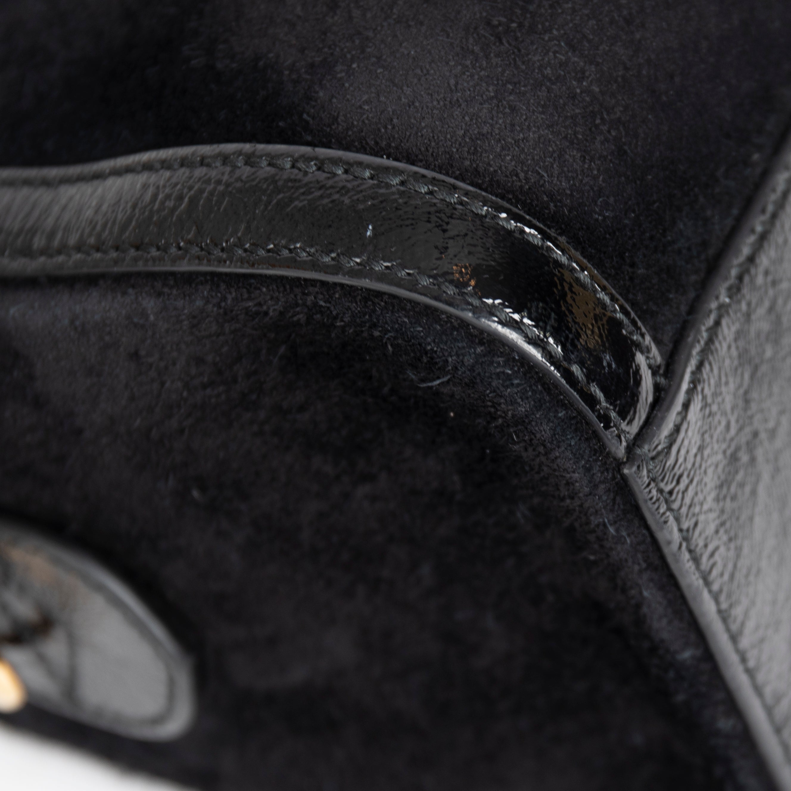 Gucci Medium Suede Ophidia Web Boston Bag