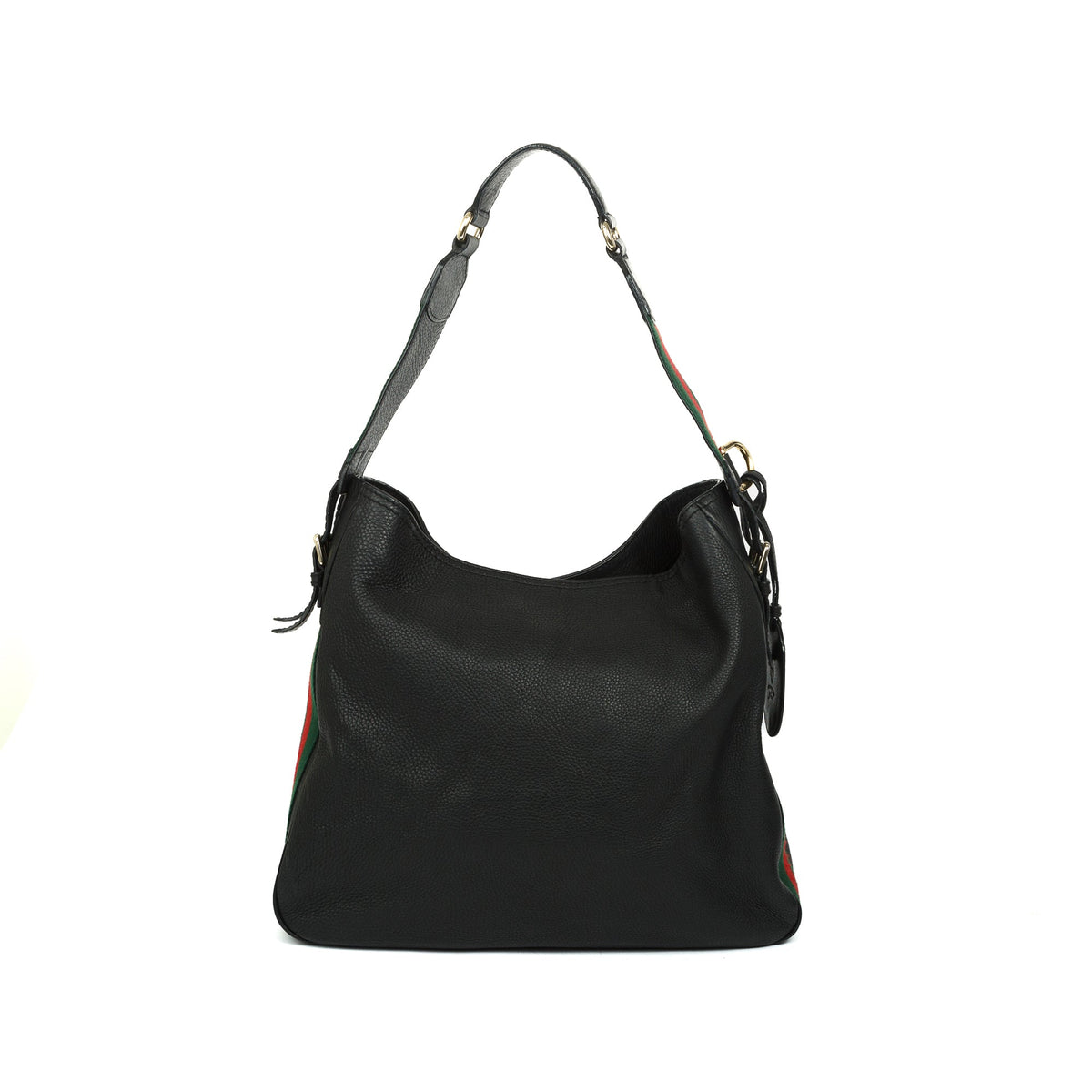 バッグ GUCCI L HANDLE LEATHER SHOULDER BAG Gucci-Medium-Web-Heritage-