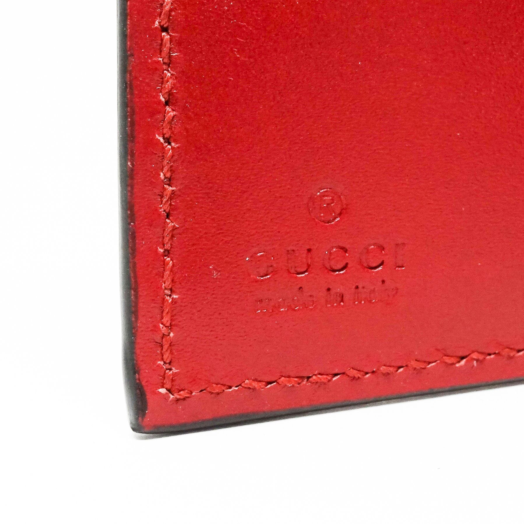 Gucci Men's Red Signature Web Wallet