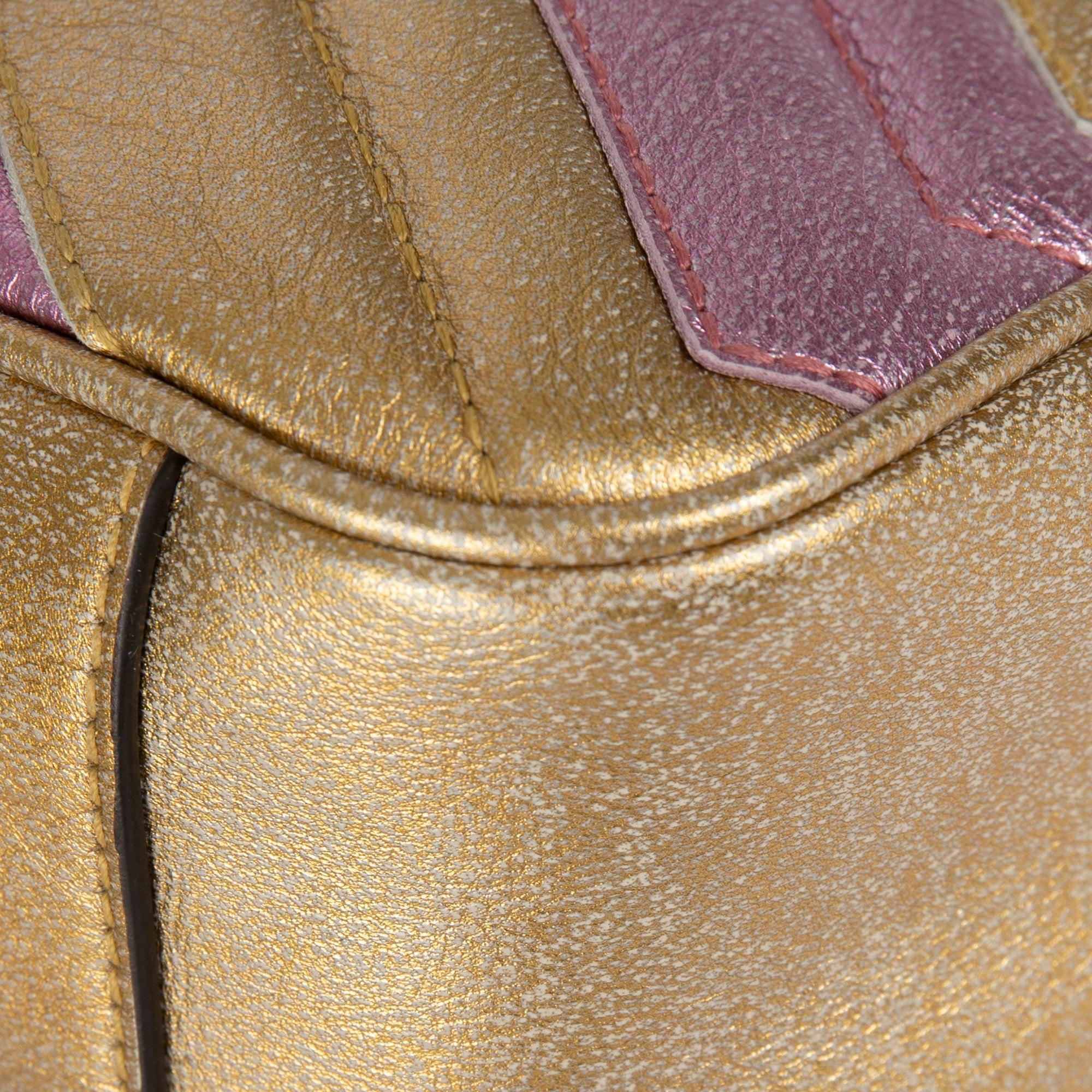 Gucci Metallic GG Marmont Matelasse Small Shoulder Bag