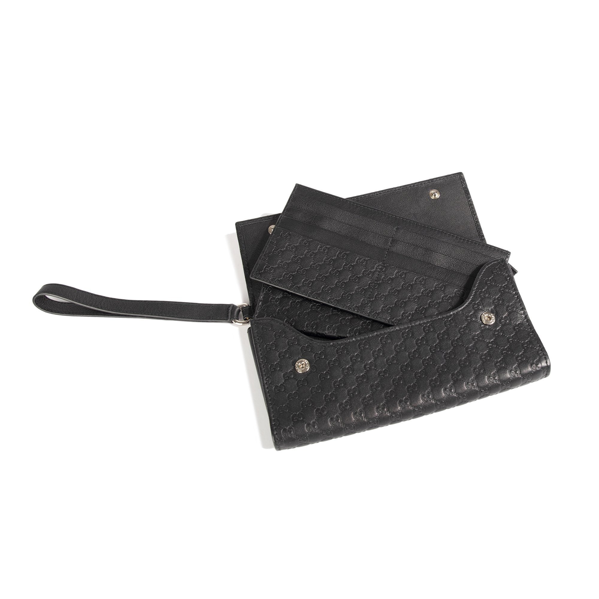 Gucci Microguccissima Travel Wristlet Wallet