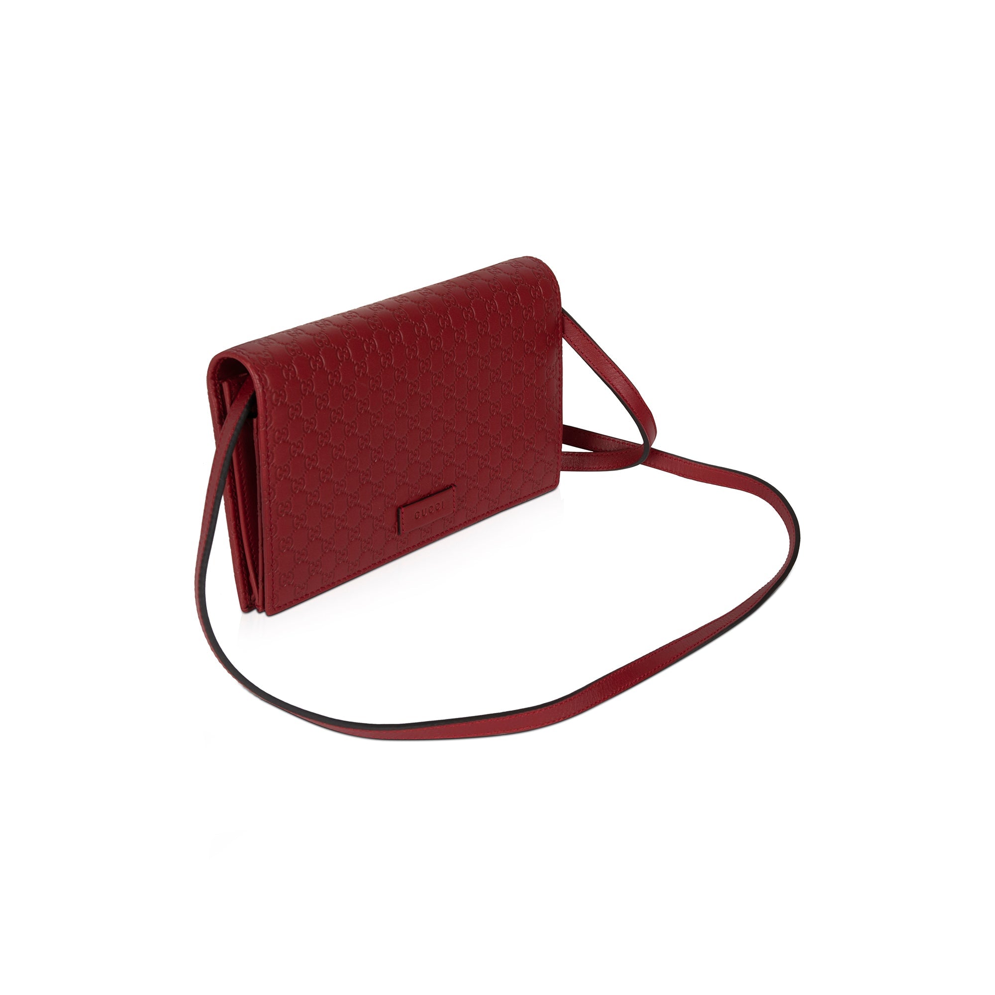 Gucci Microguccissima Wallet on Strap w/ Box