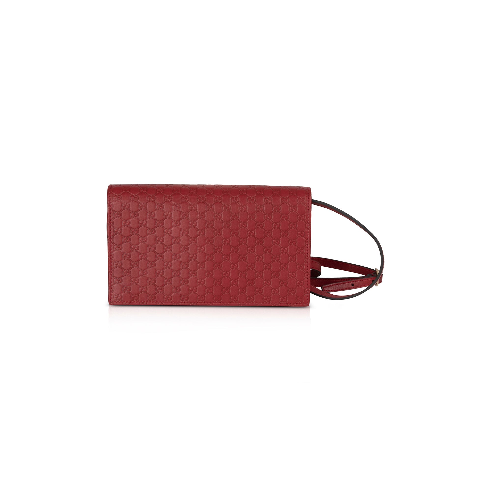 Gucci Microguccissima Wallet on Strap w/ Box