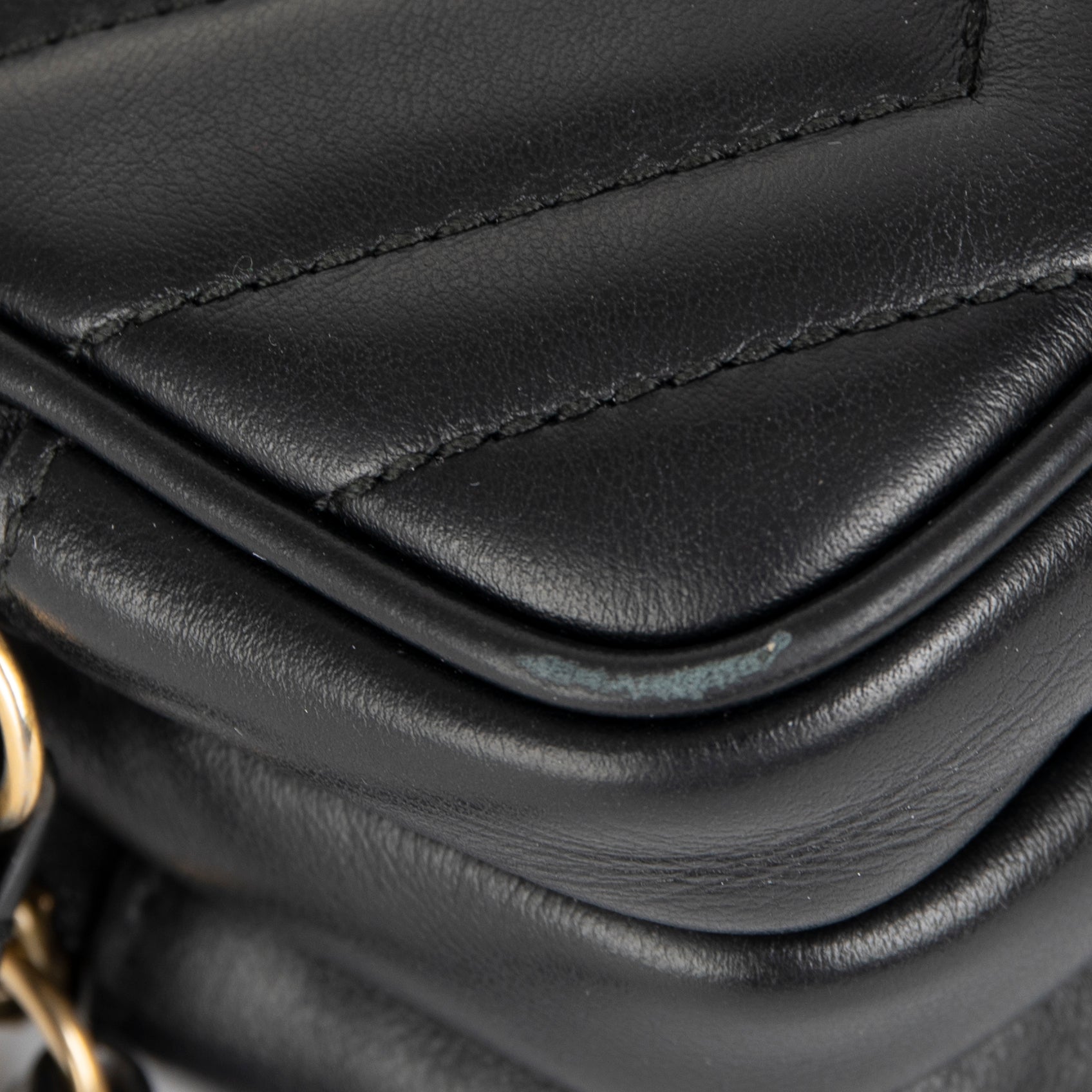 Gucci Mini GG Marmont Triple-Zip Camera Chain Bag w/ Box