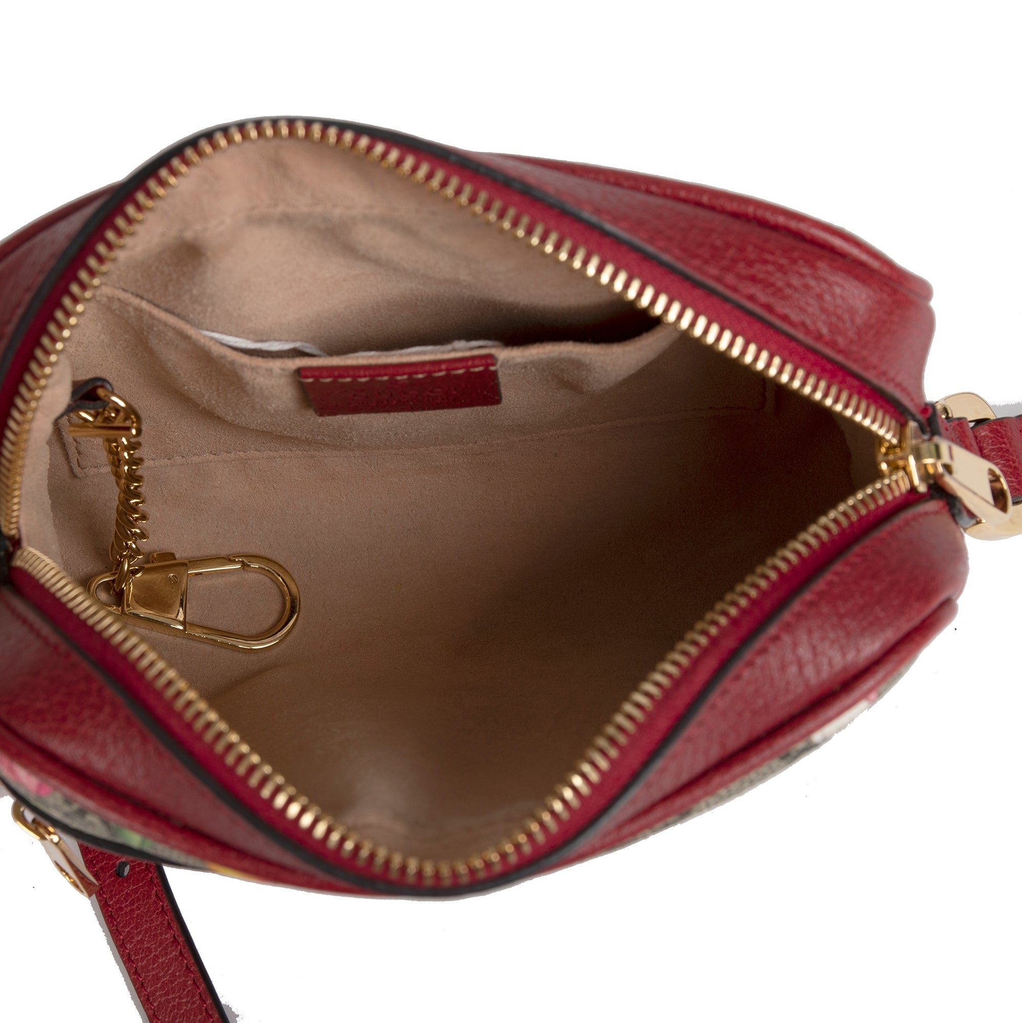 Gucci Mini GG Supreme Flora Ophidia Crossbody Bag