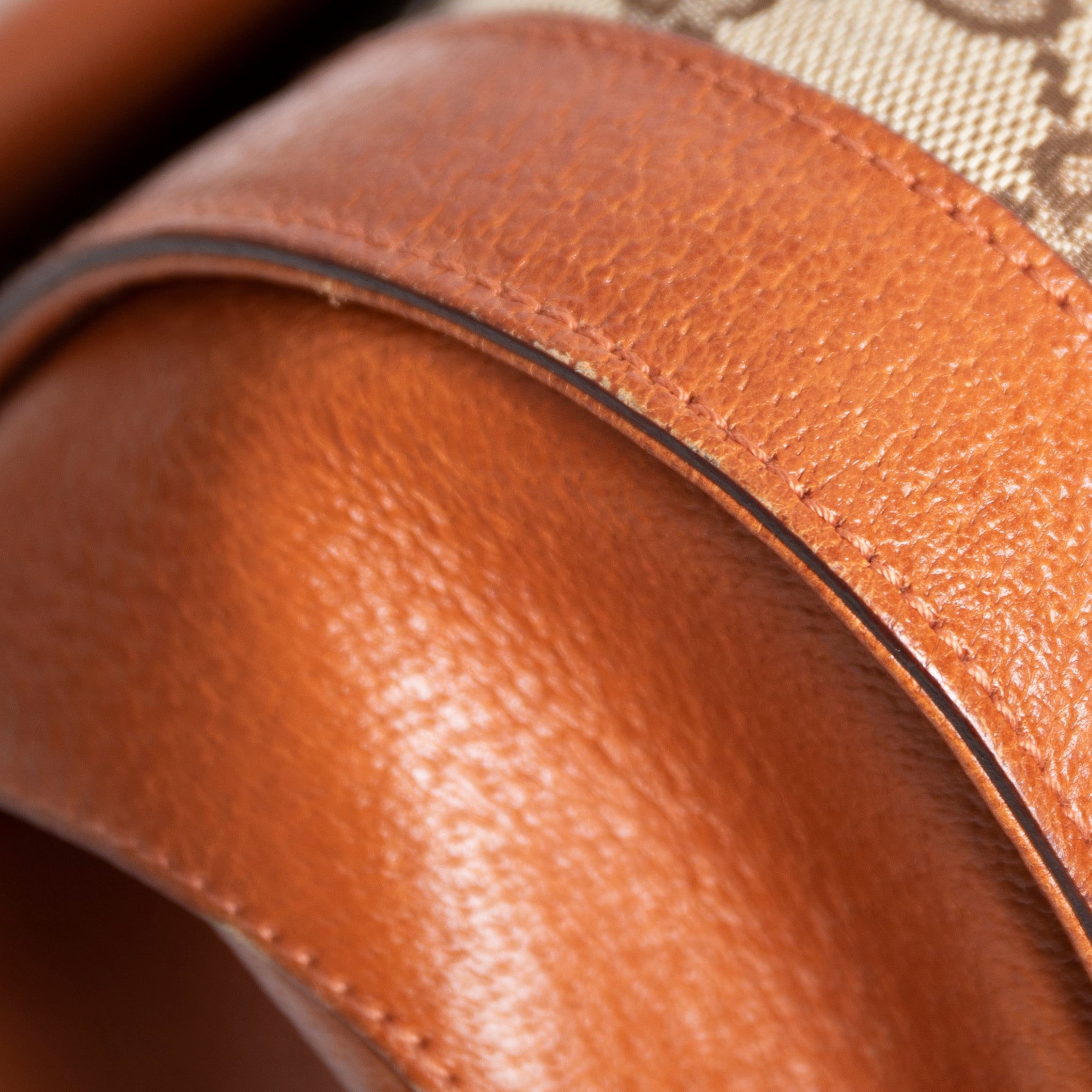 Gucci Monogram Bamboo Bullet Satchel