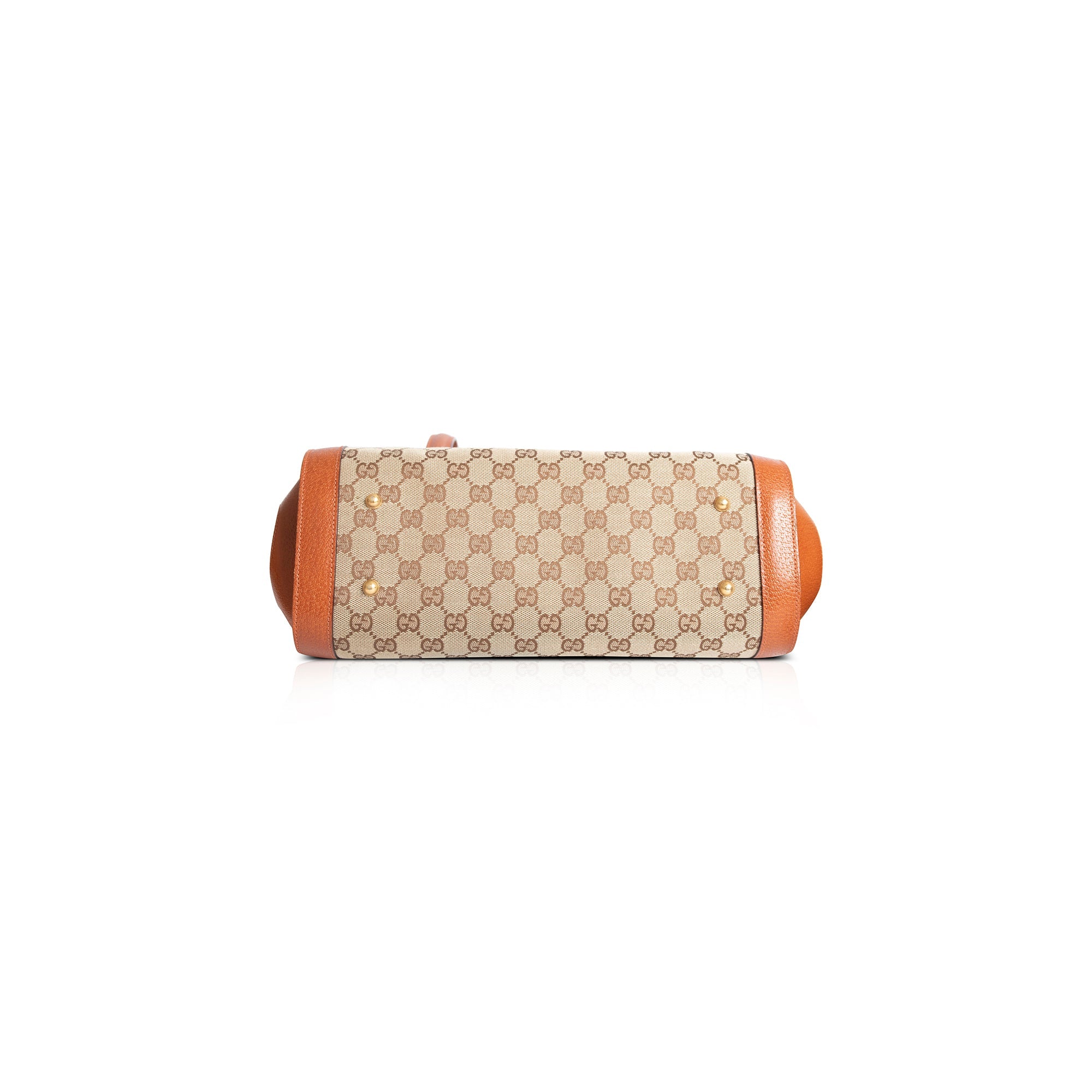 Gucci Monogram Bamboo Bullet Satchel