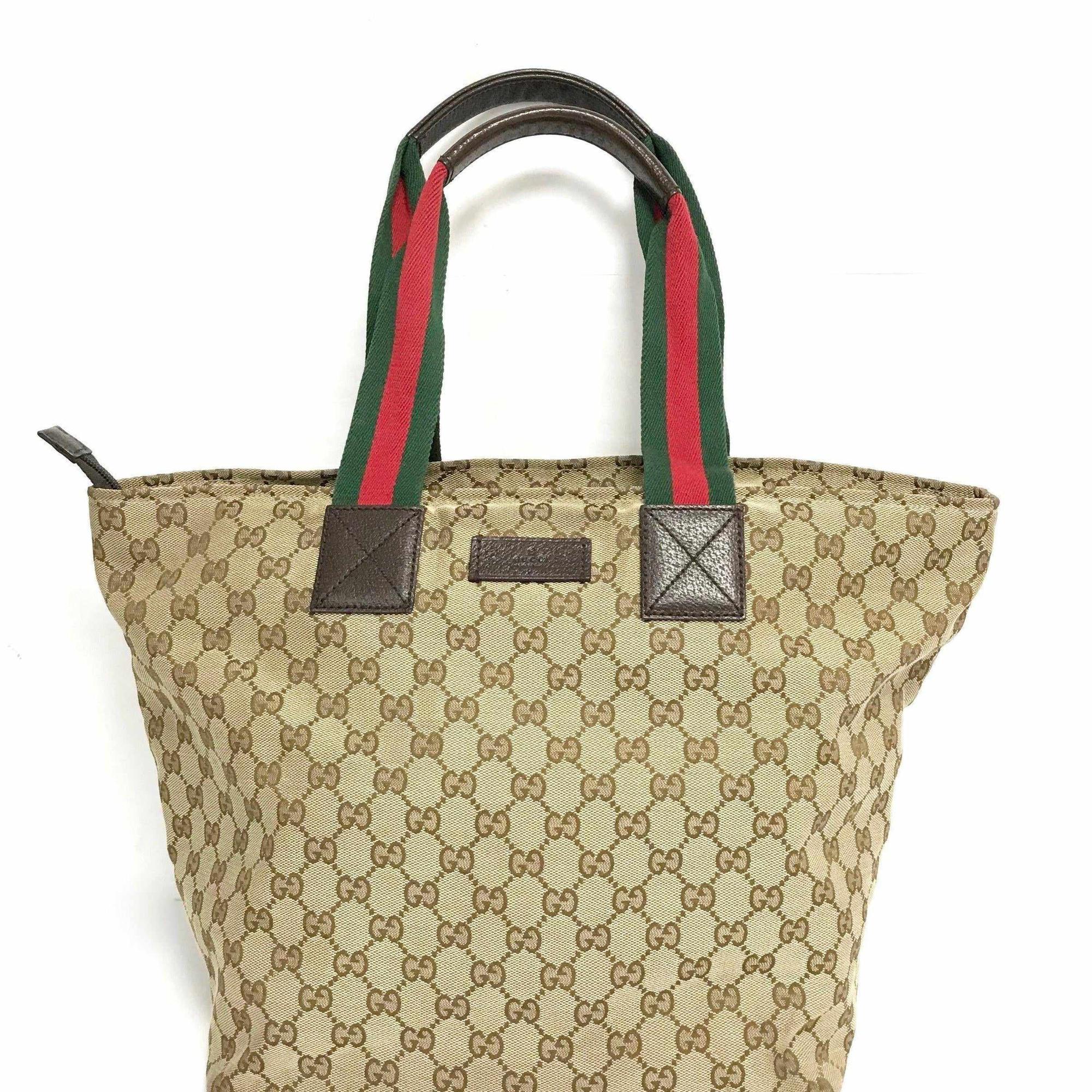 Gucci Monogram Large Web Handle Tote
