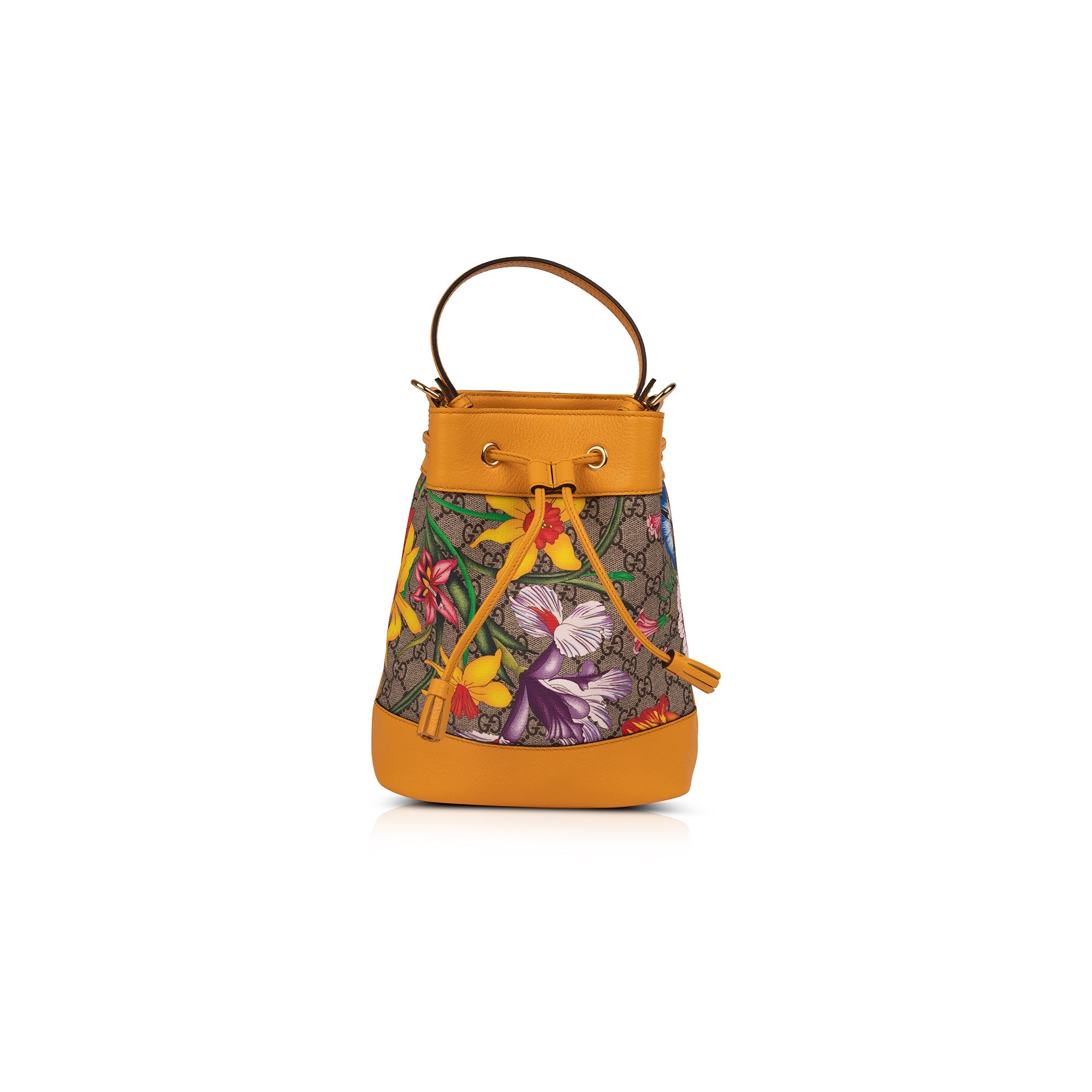 Gucci Ophidia GG Flora Small Bucket Bag