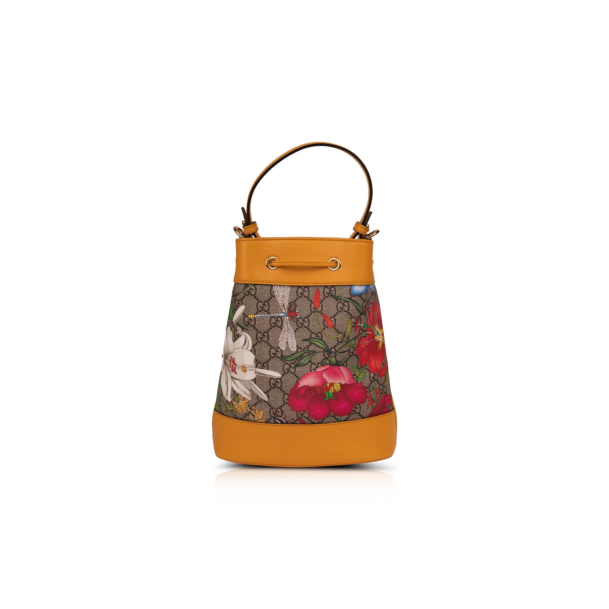 Gucci Ophidia GG Flora Small Bucket Bag