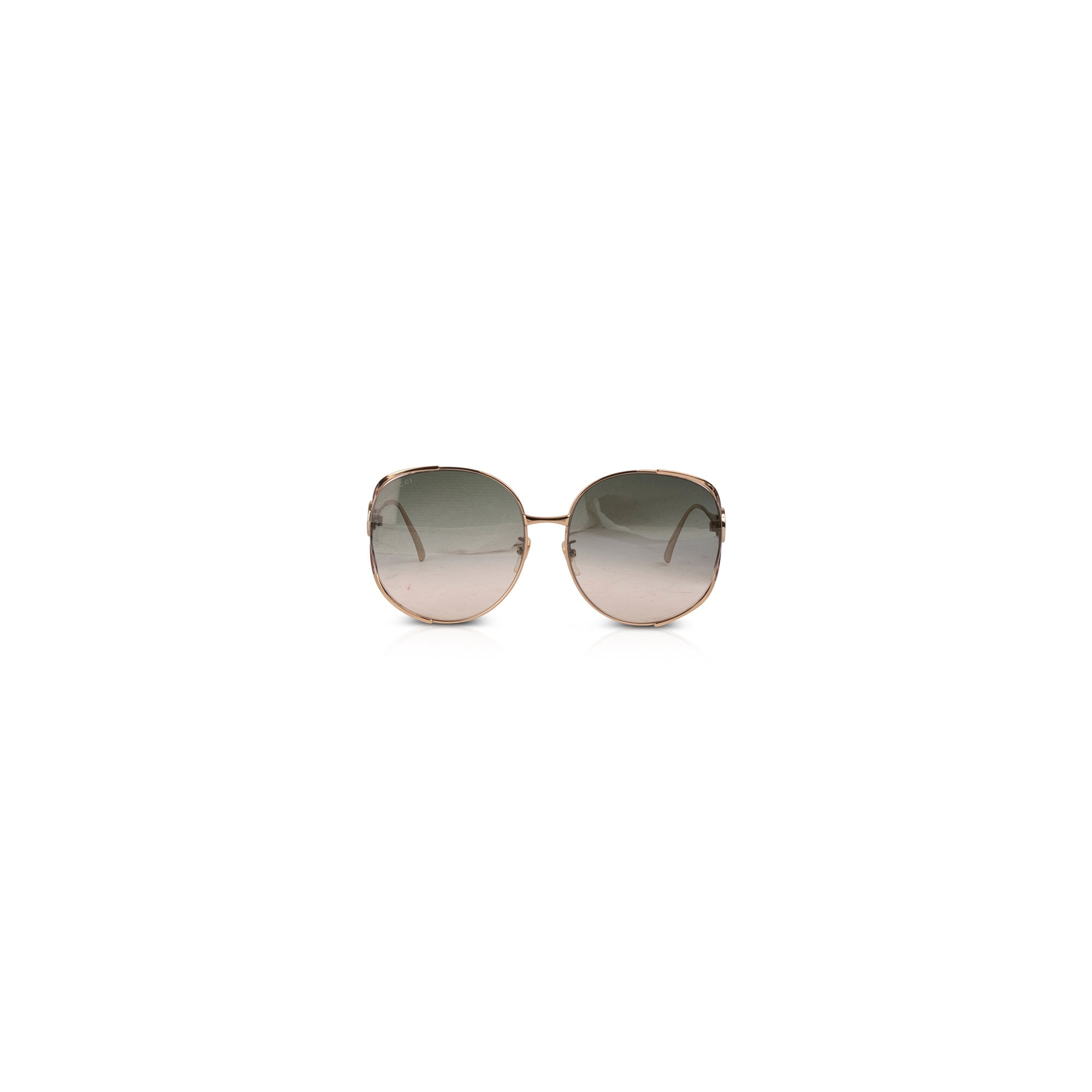 Gucci Oversized Round Frame Sunglasses w/ Case