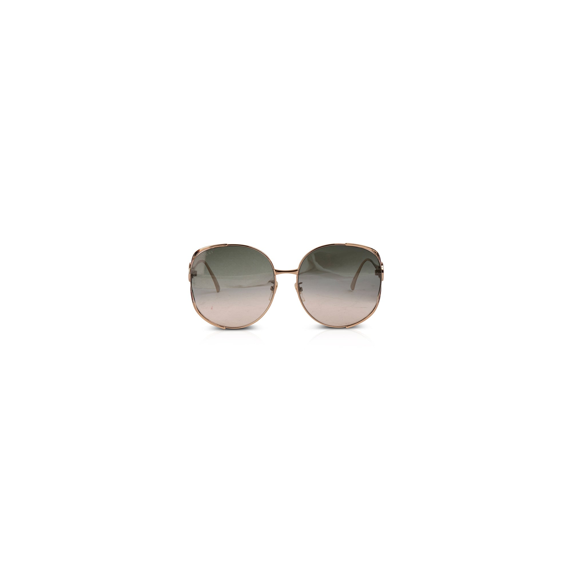 Gucci Oversized Round Frame Sunglasses w/ Case