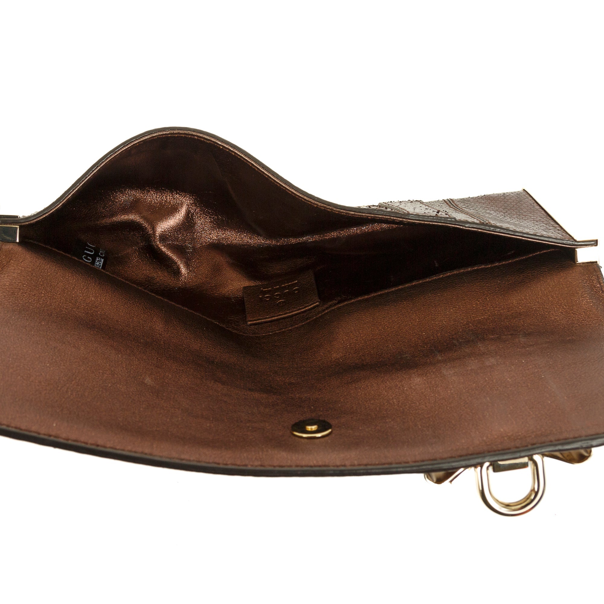 Gucci Python Bow Clutch