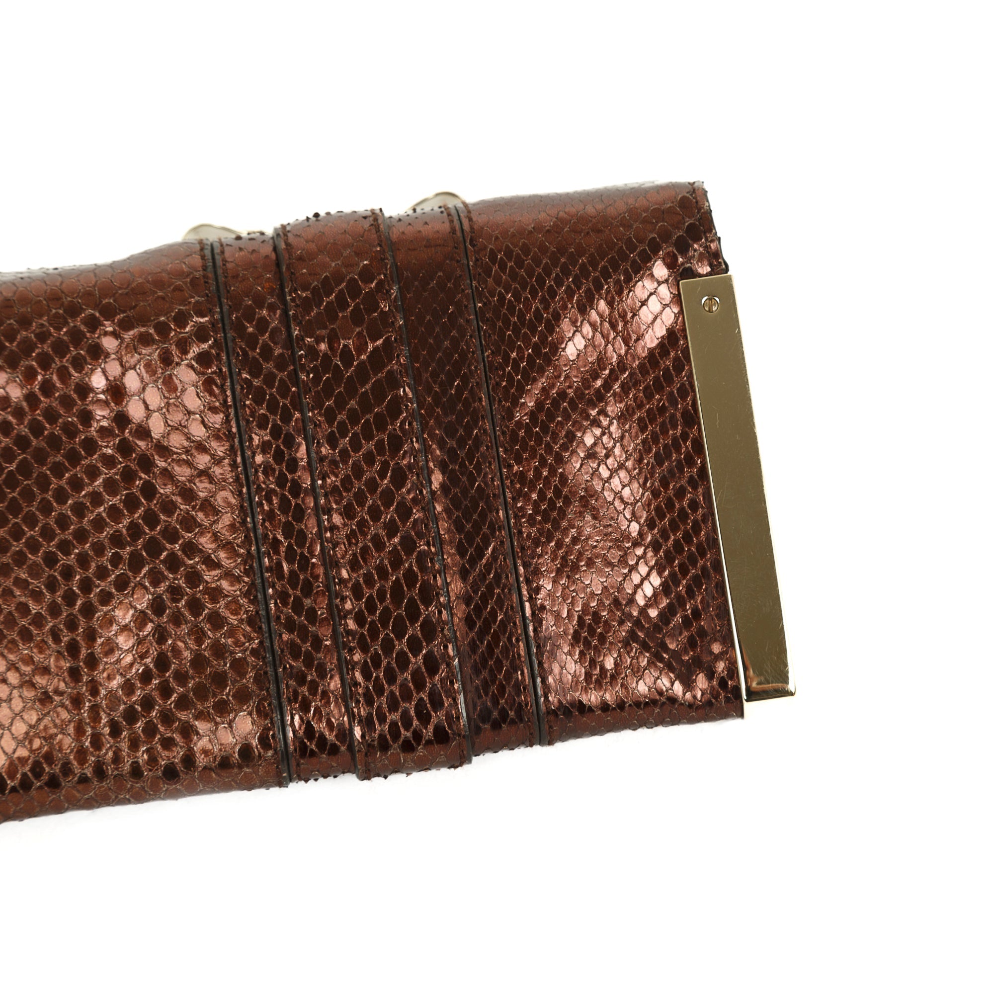 Gucci Python Bow Clutch