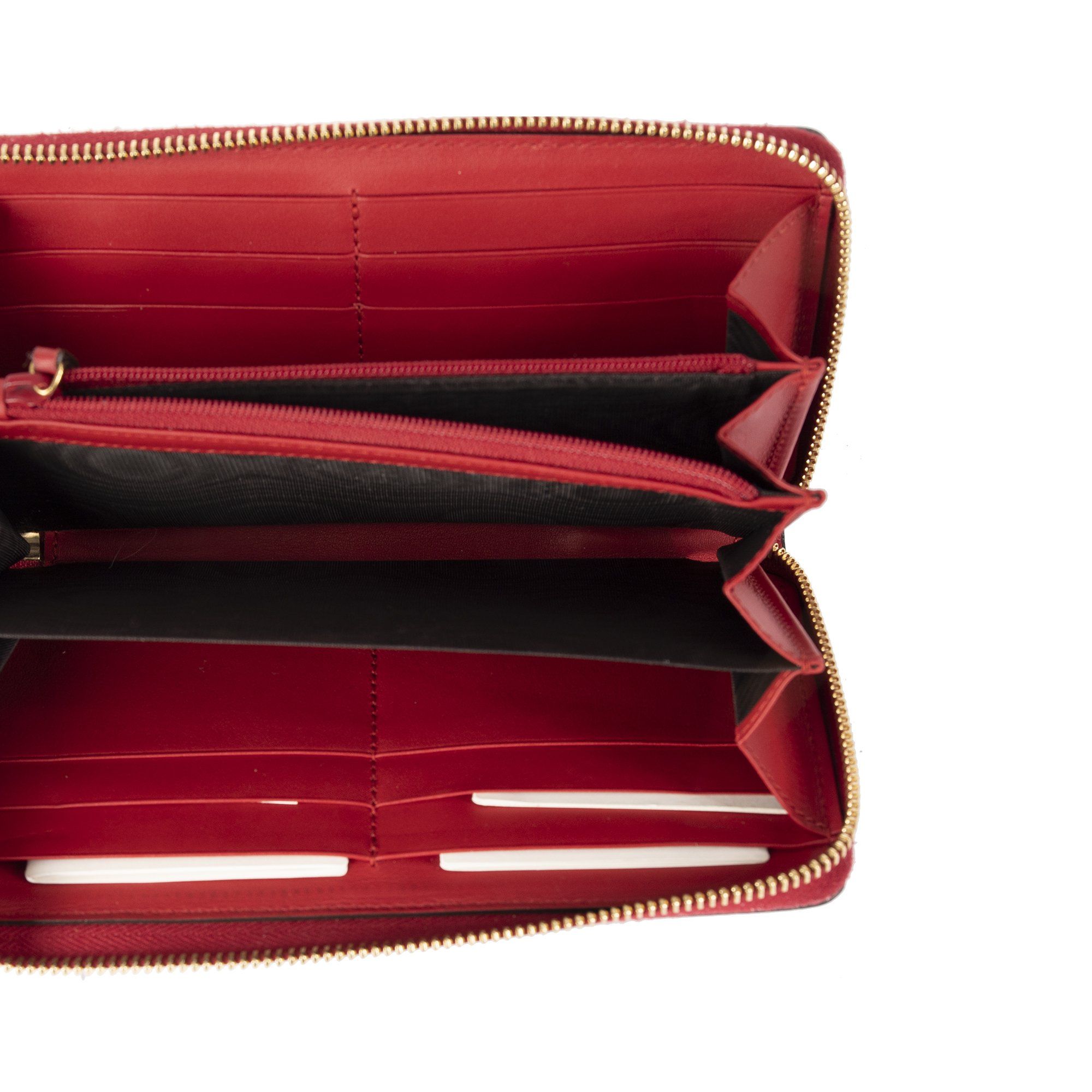 Gucci Rainbow Love GG Supreme Zip Around Wallet