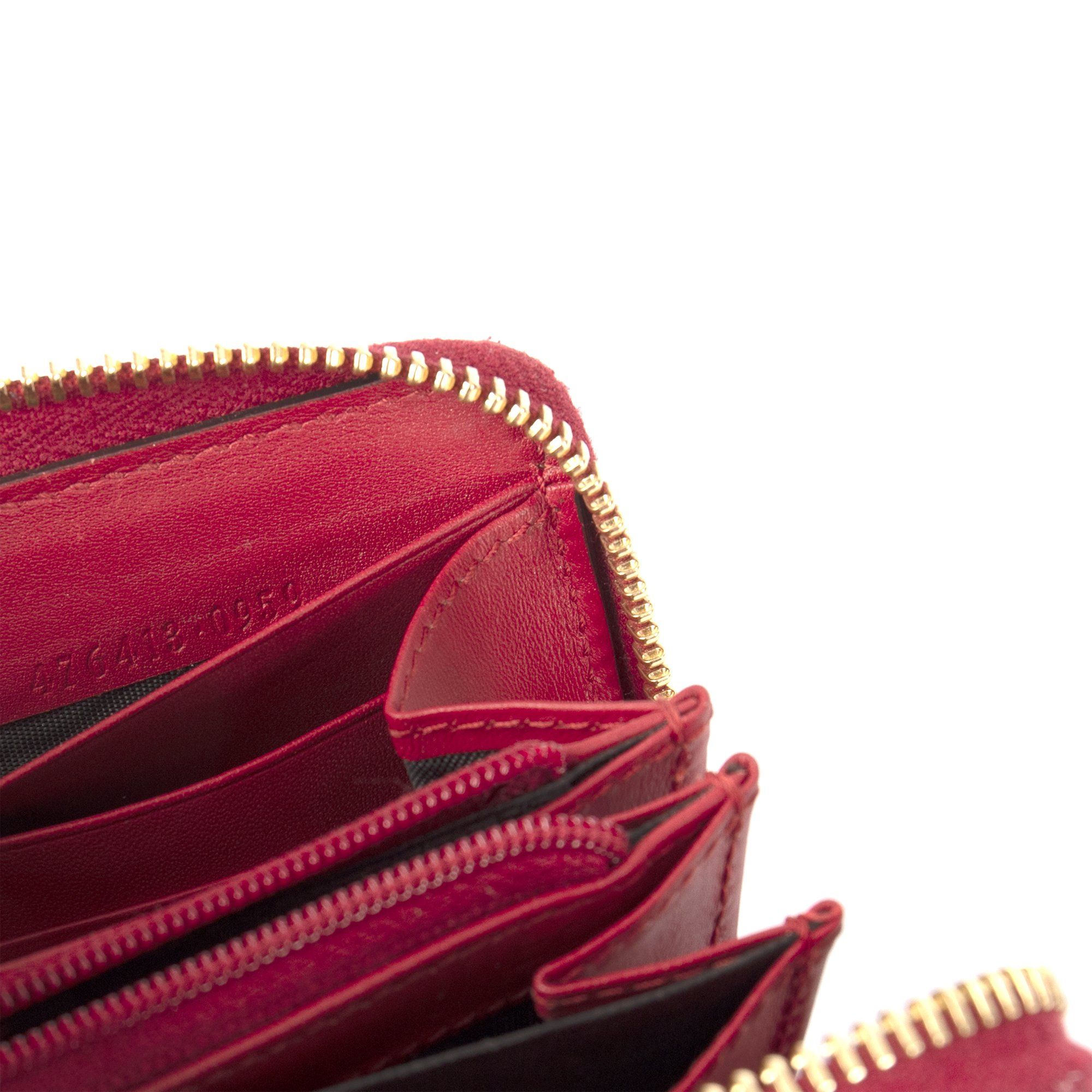 Gucci Rainbow Love GG Supreme Zip Around Wallet