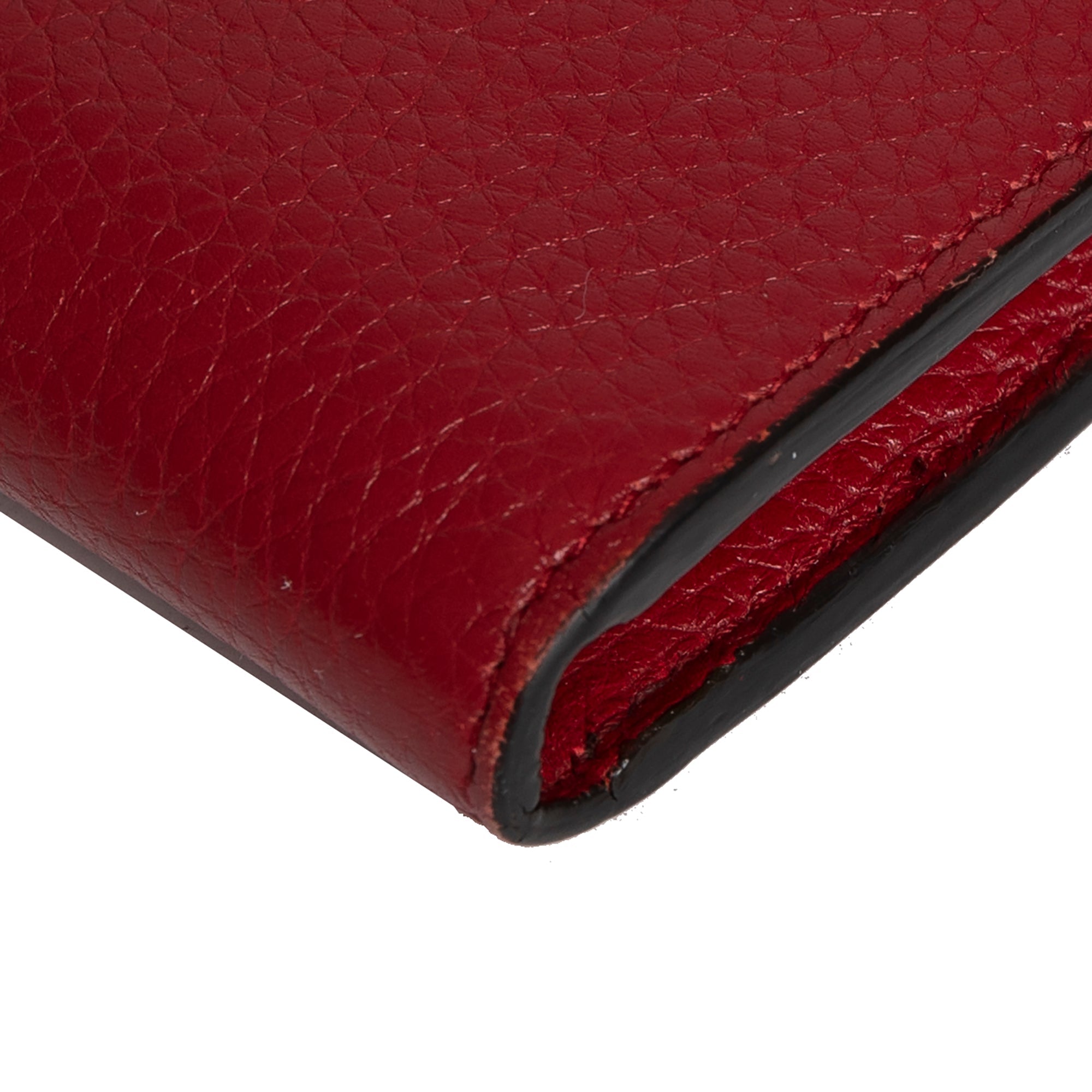 Gucci Red GG Marmont Continental Wallet w/ Box