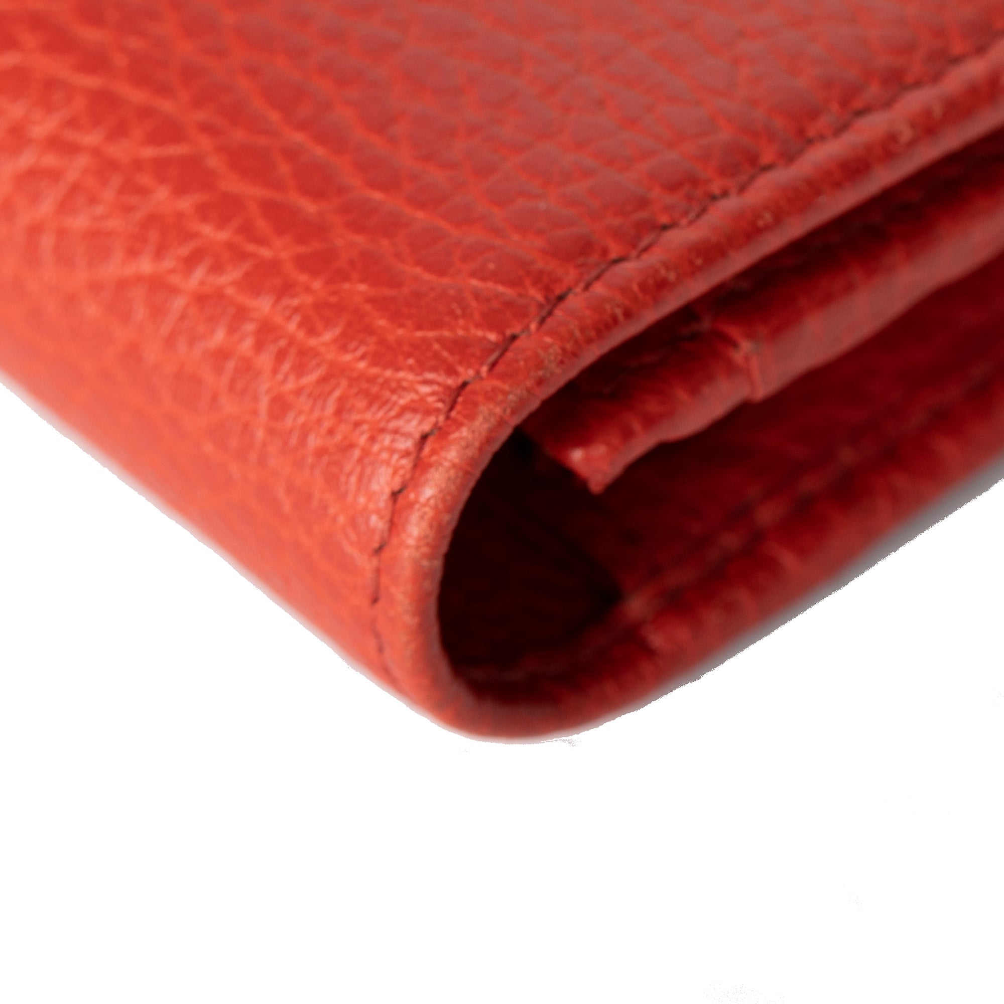 Gucci Red Leather Swing Continental Wallet w/ Box