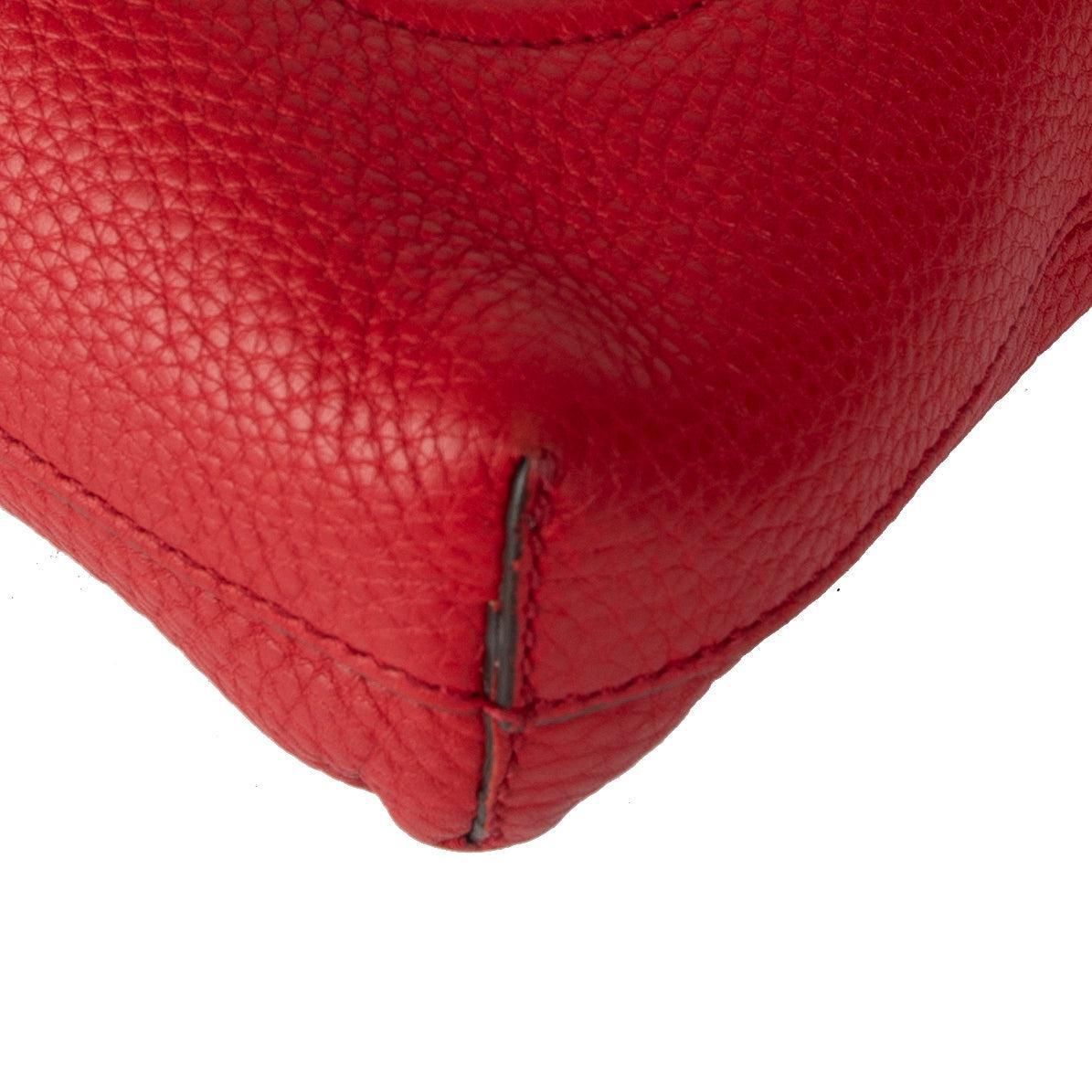 Gucci Red Soho Medium Messenger Bag w/ Box