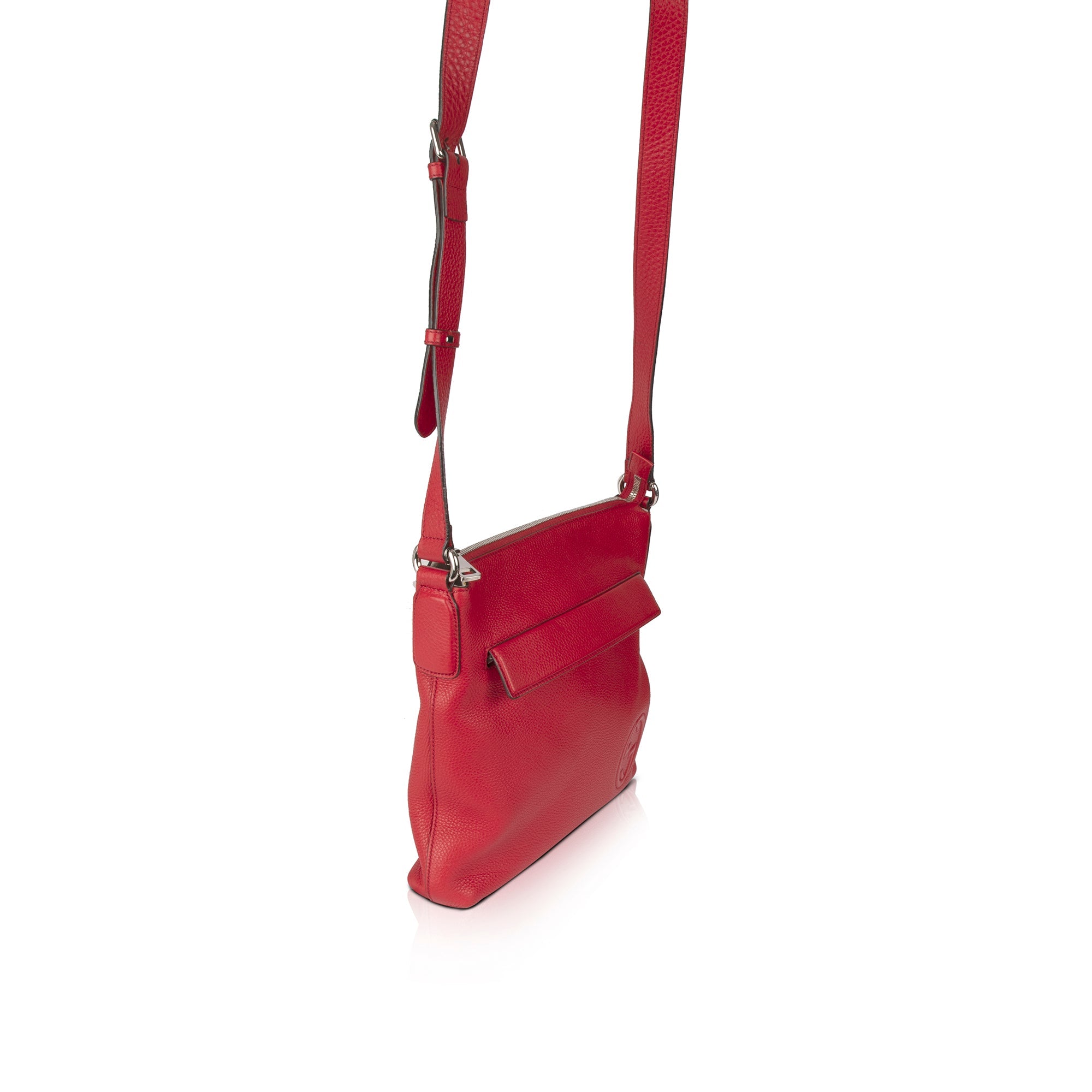 Gucci Red Soho Medium Messenger Bag w/ Box