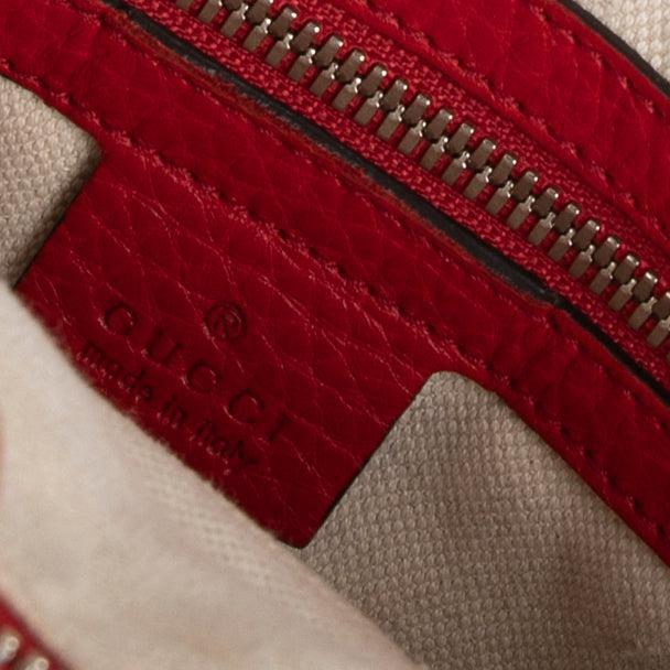 Gucci Red Soho Medium Messenger Bag w/ Box