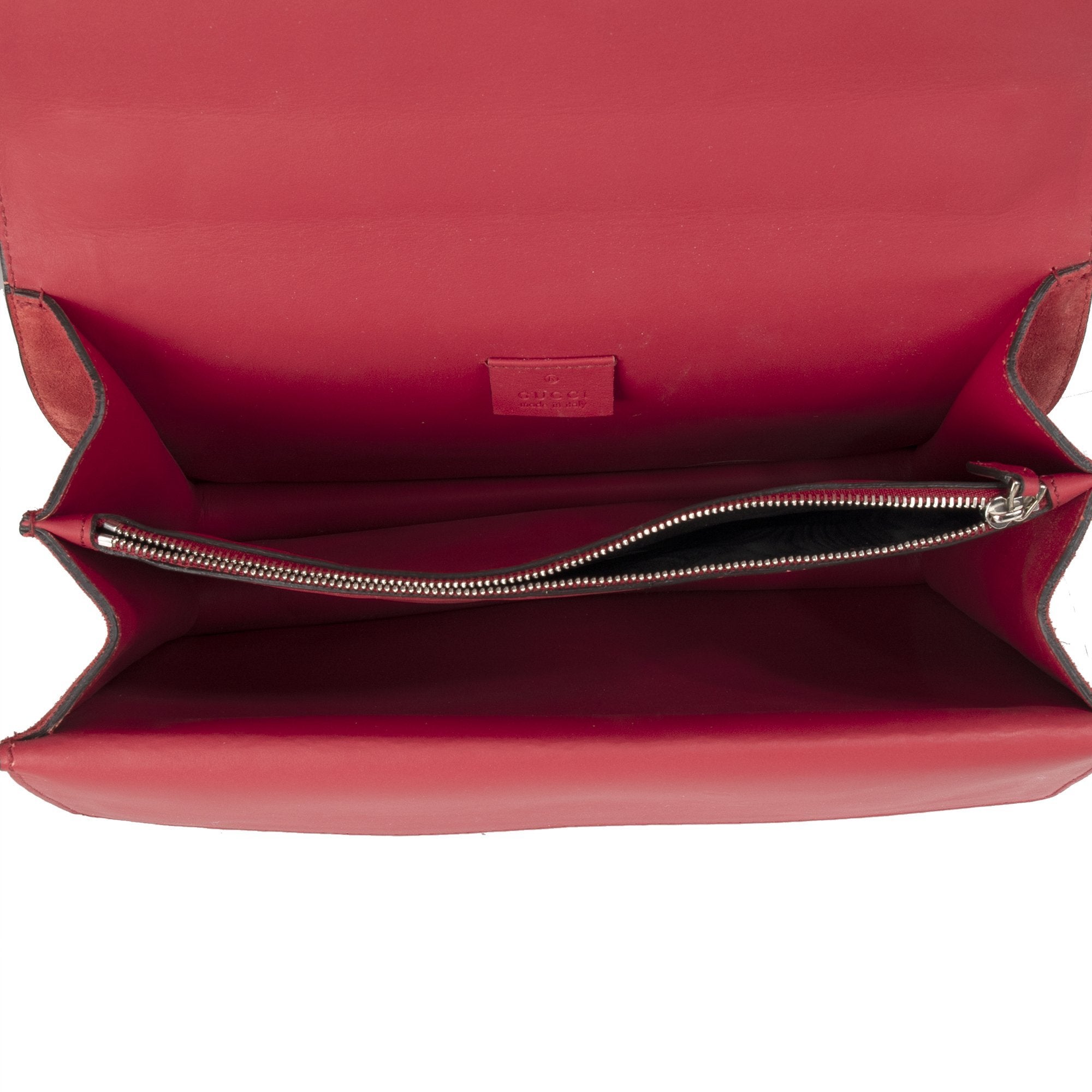 Gucci Red Suede Dionysus Medium Shoulder Bag w/ Box