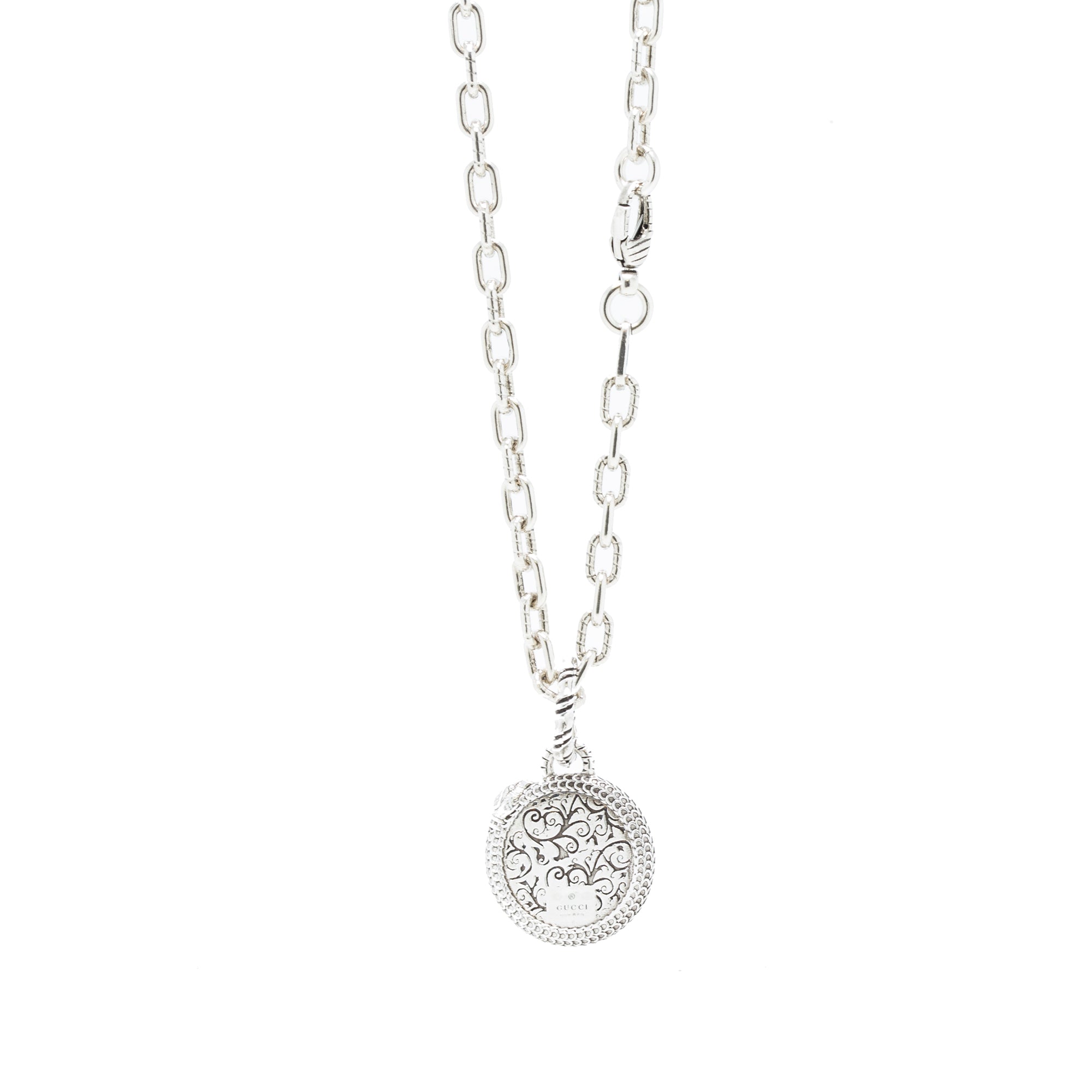 Gucci Resin Interlocking G Pendant Necklace w/ Box