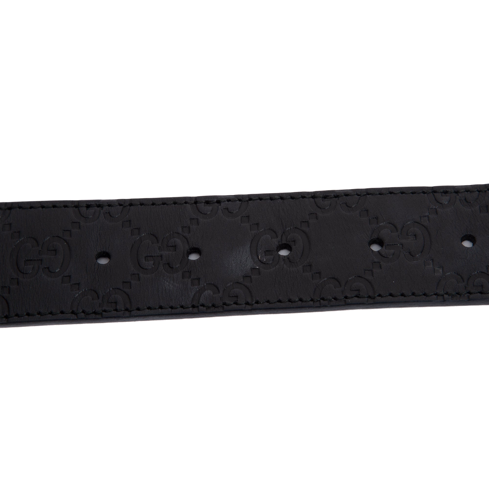 Gucci Reversible Gucci Signature Leather Belt w/ Box