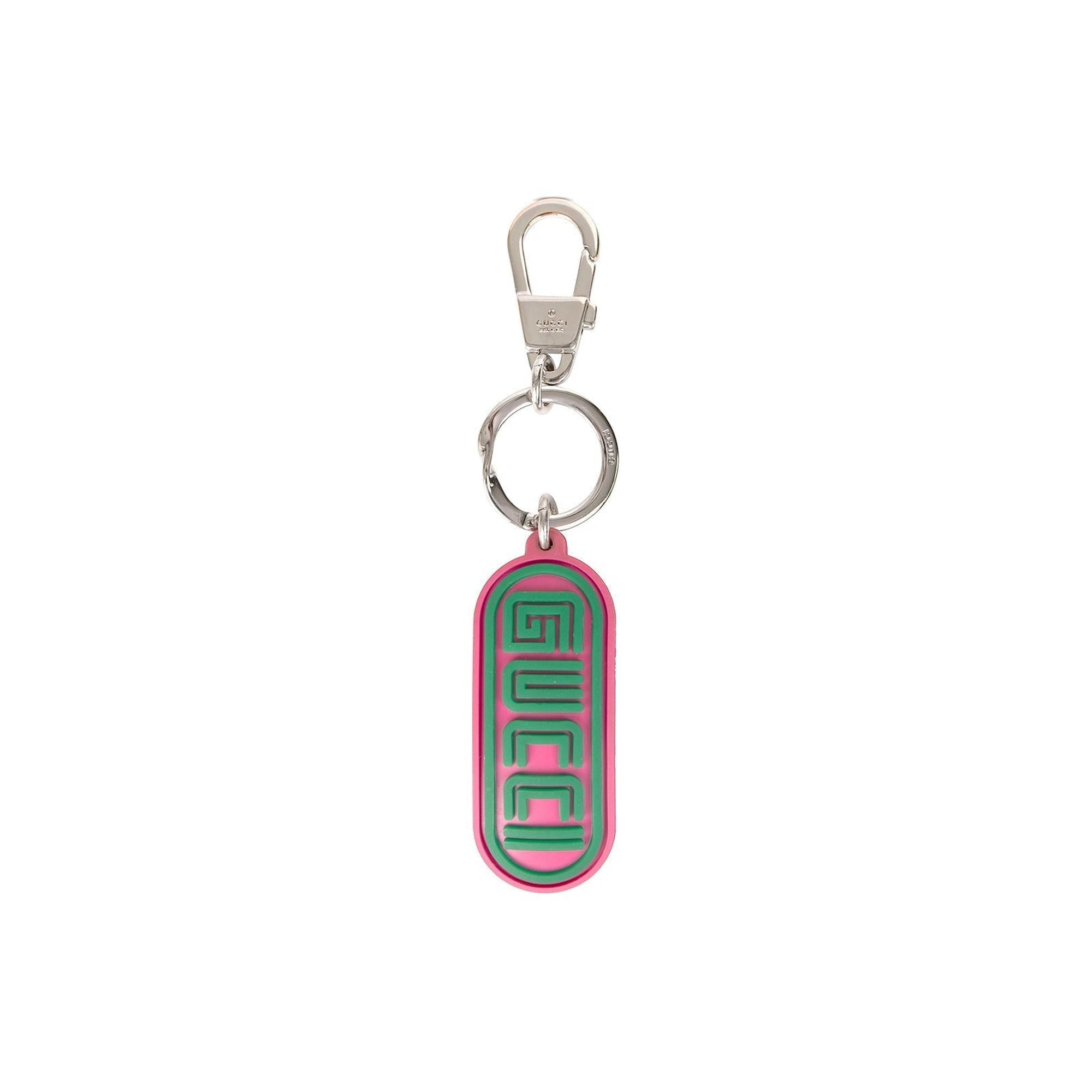 Gucci Rubber Logo Keychain