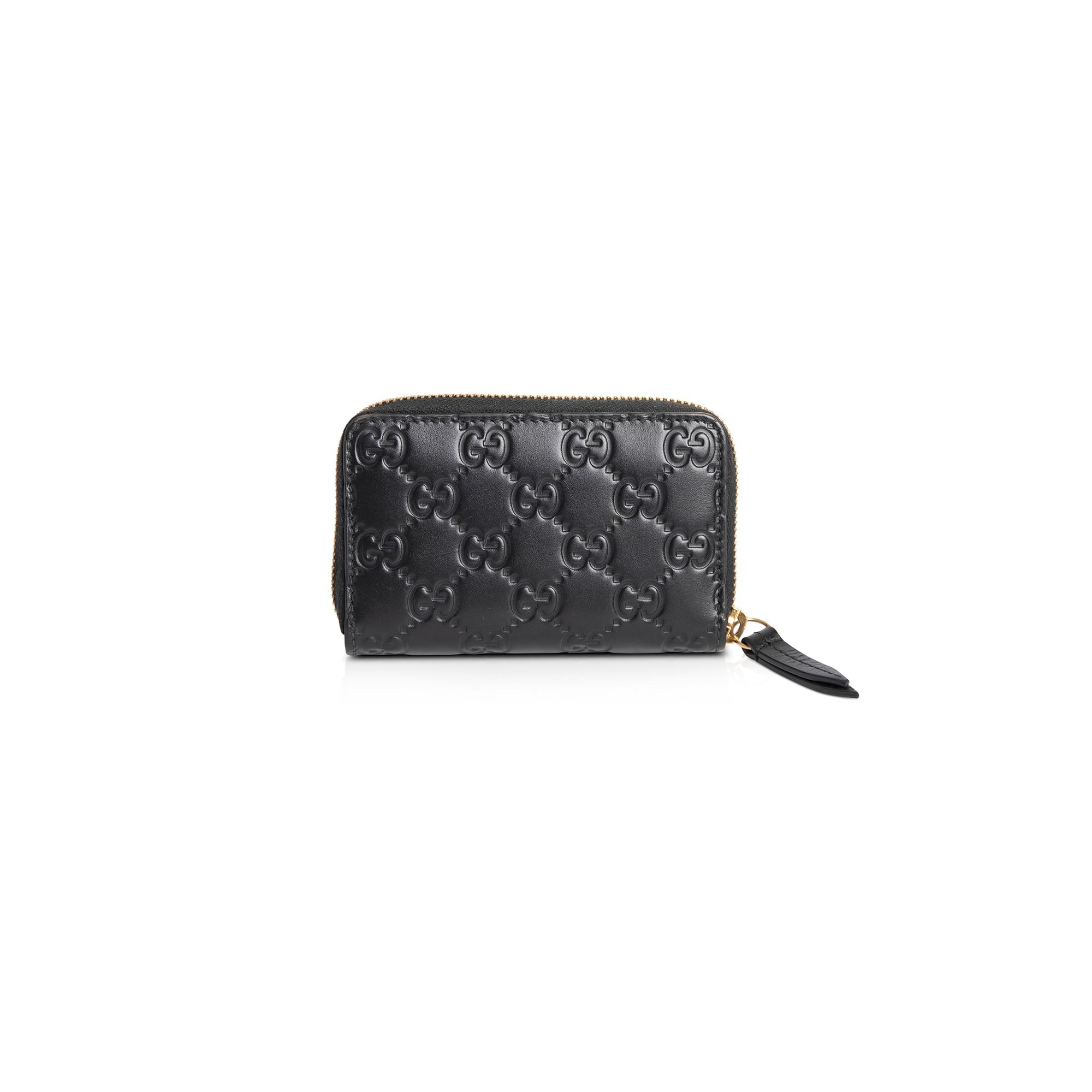 Gucci Signature Leather Card Case w/ Box