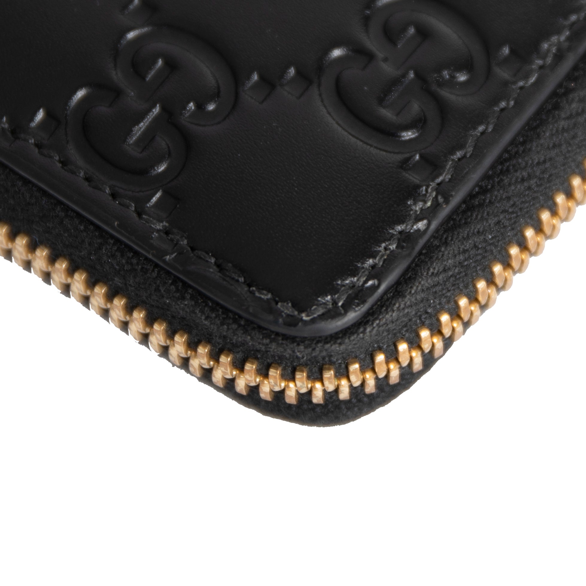 Gucci Signature Leather Card Case w/ Box