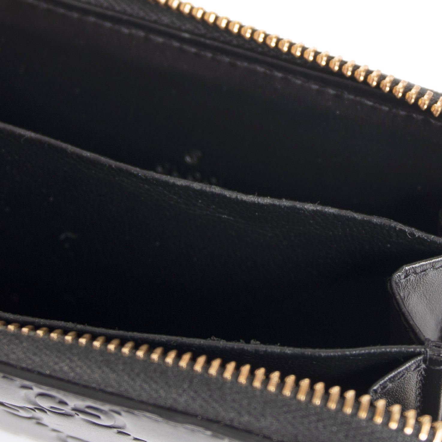 Gucci Signature Leather Card Case w/ Box