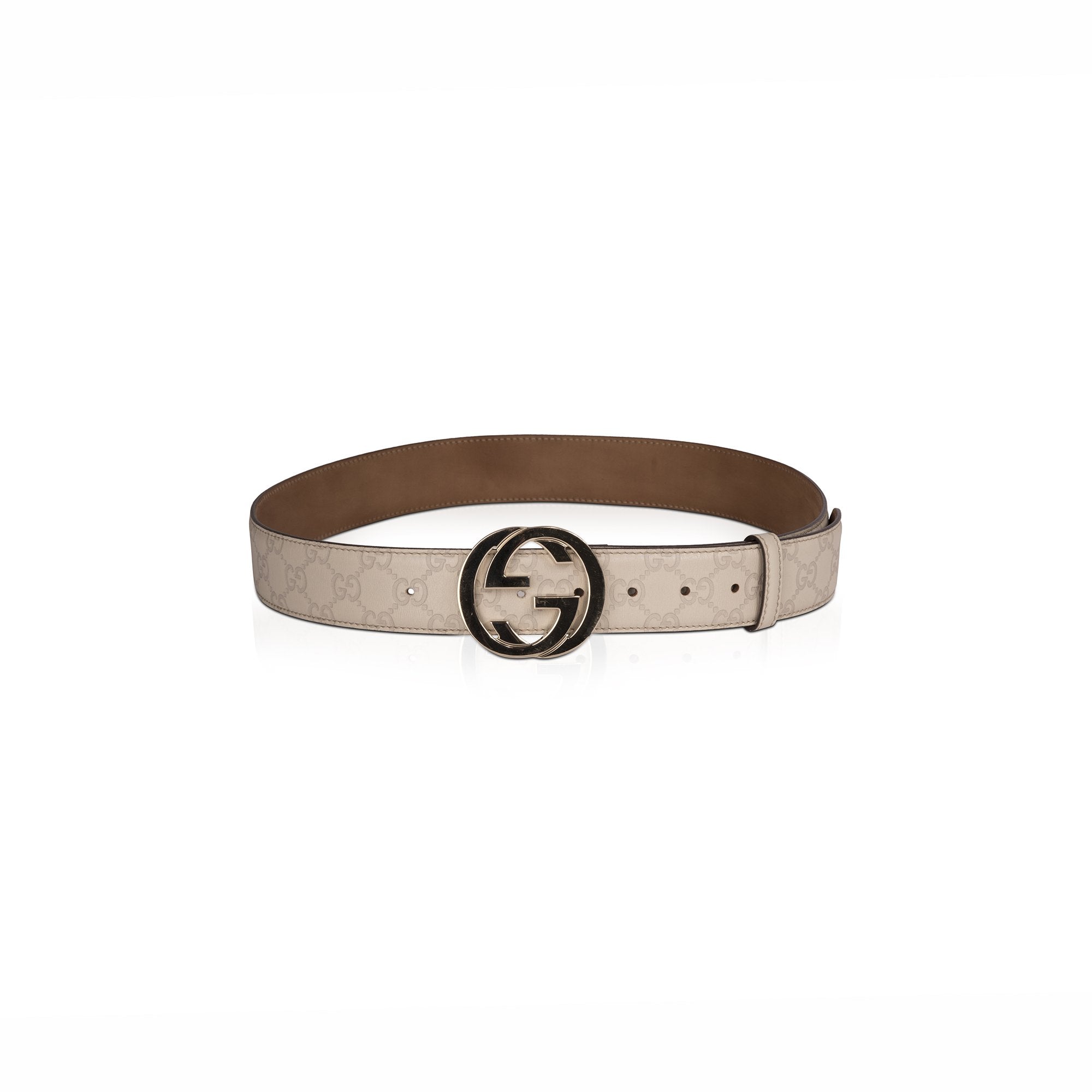 Gucci Signature Leather Interlocking G Belt