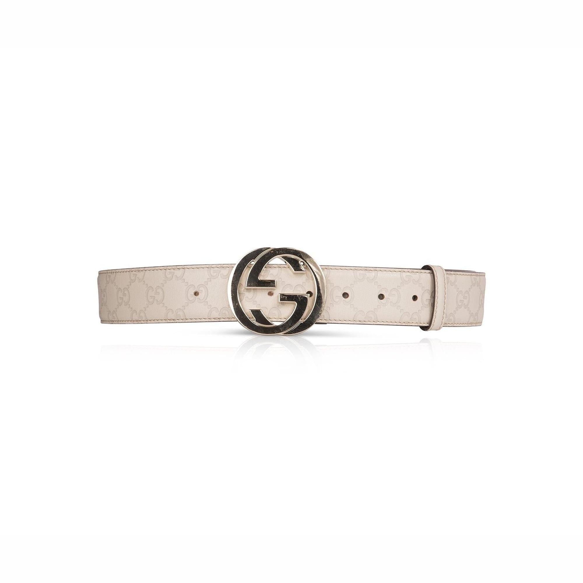 Gucci Signature Leather Interlocking G Belt