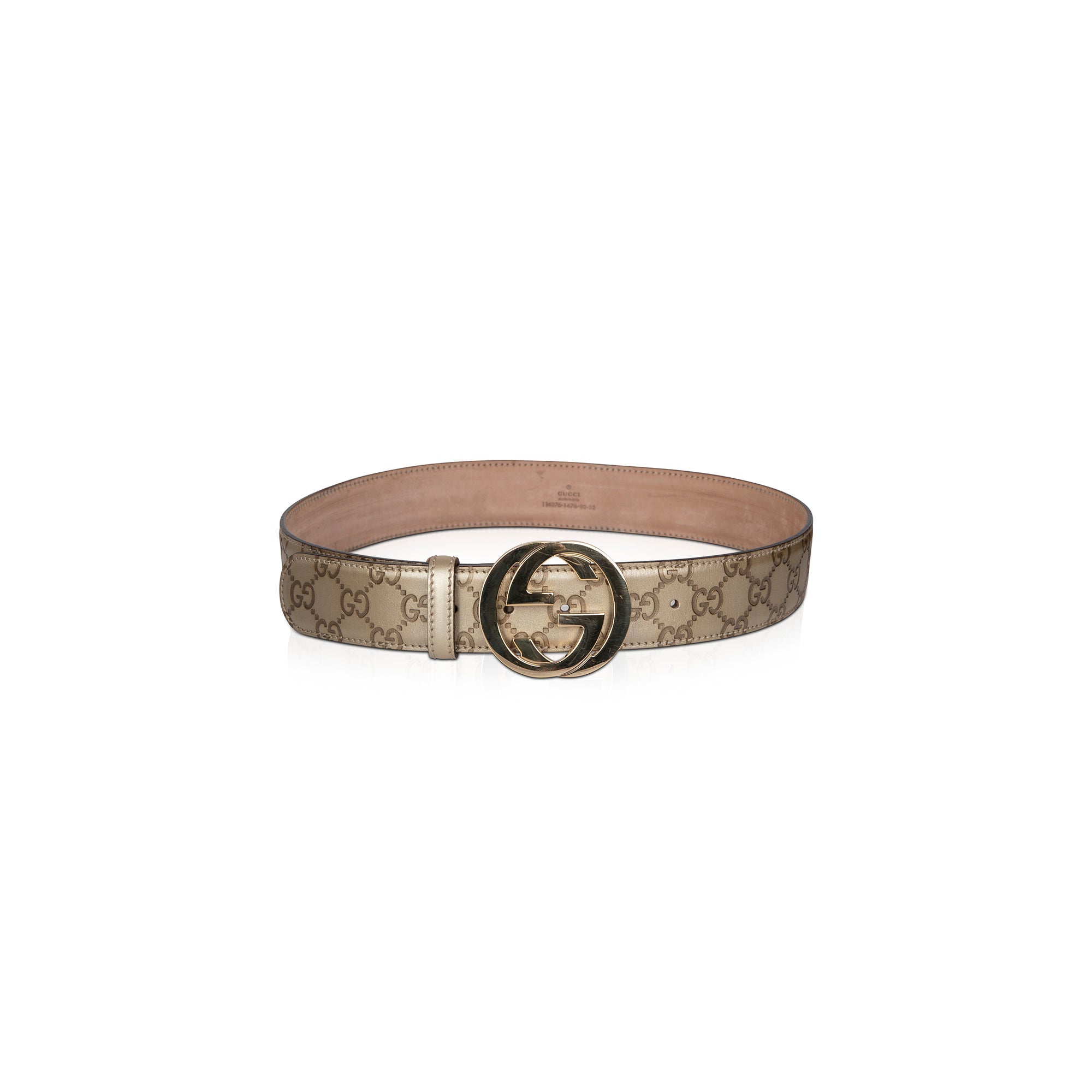 Gucci Signature Leather Interlocking G Belt