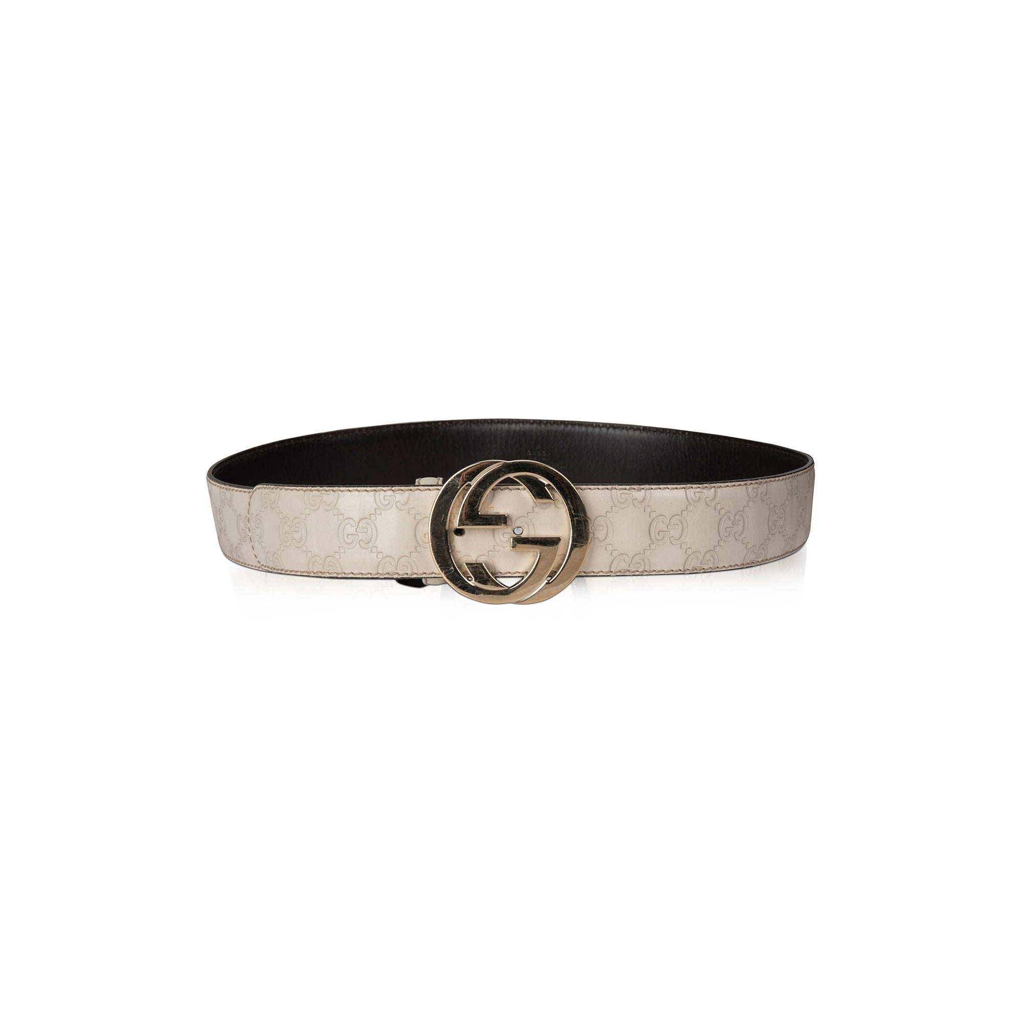 Gucci Signature Leather Interlocking G Belt