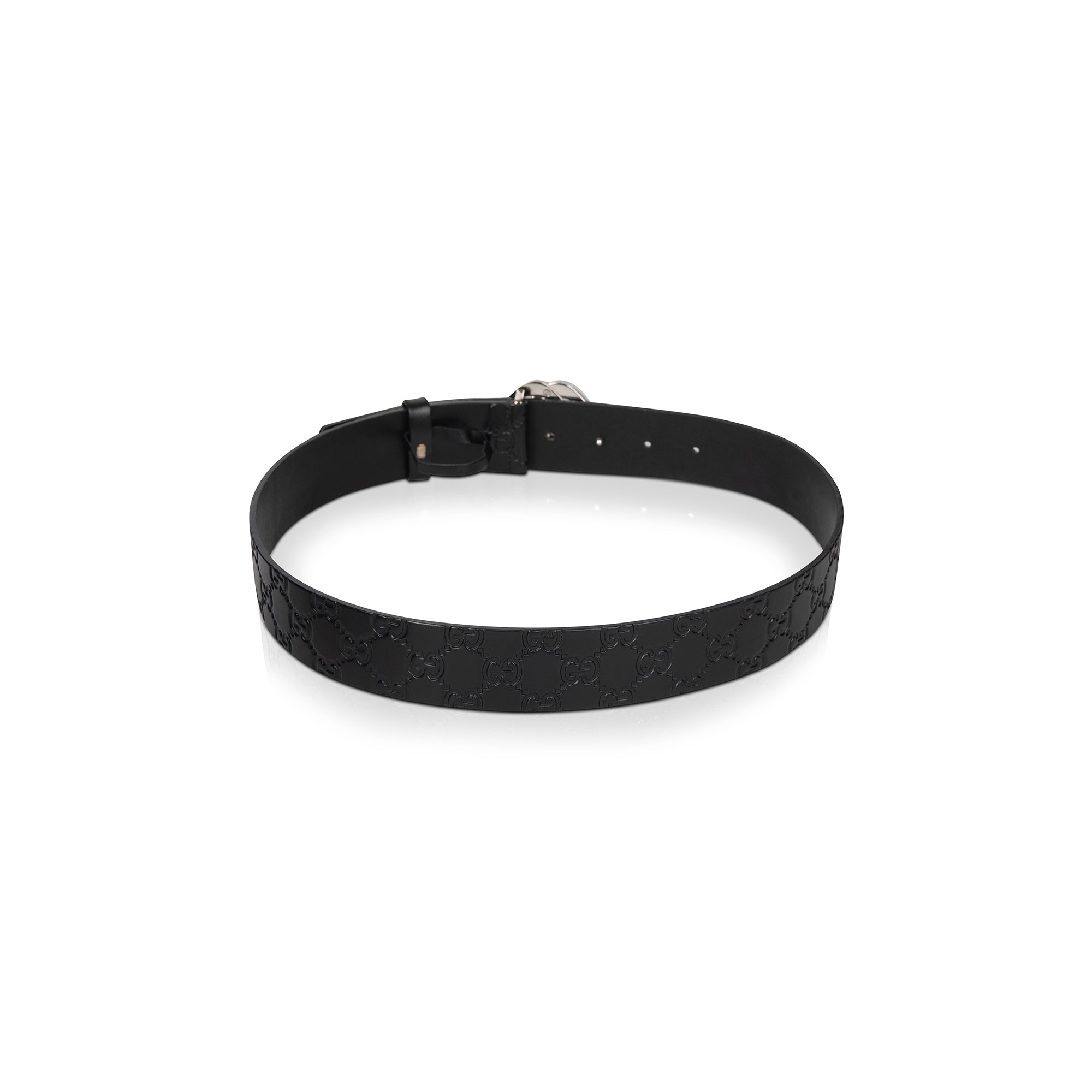 Gucci Signature Leather Square G Buckle Belt