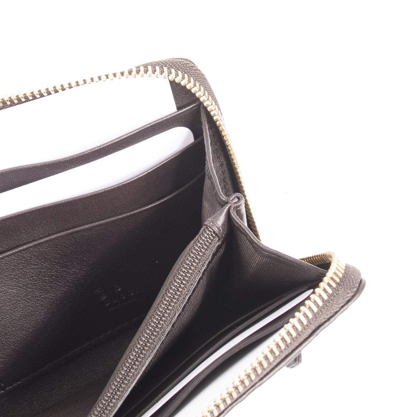 Gucci Signature Zip Around Wallet w/ Box