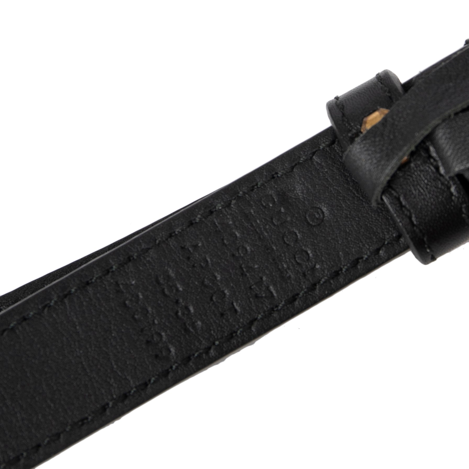 Gucci Skinny Leather Belt with Double G Buckle