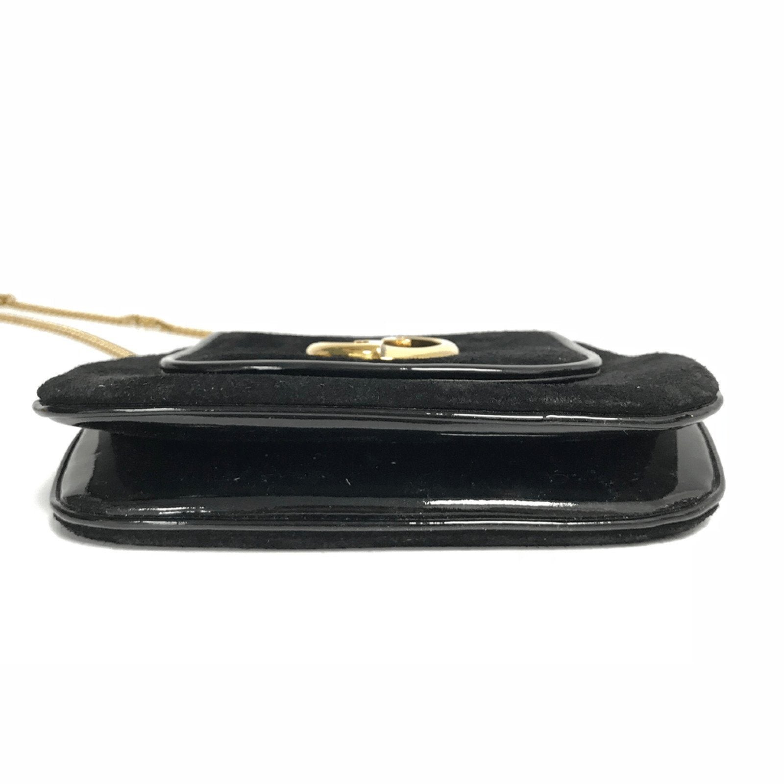 Gucci Small 1973 Black Suede Shoulder Bag