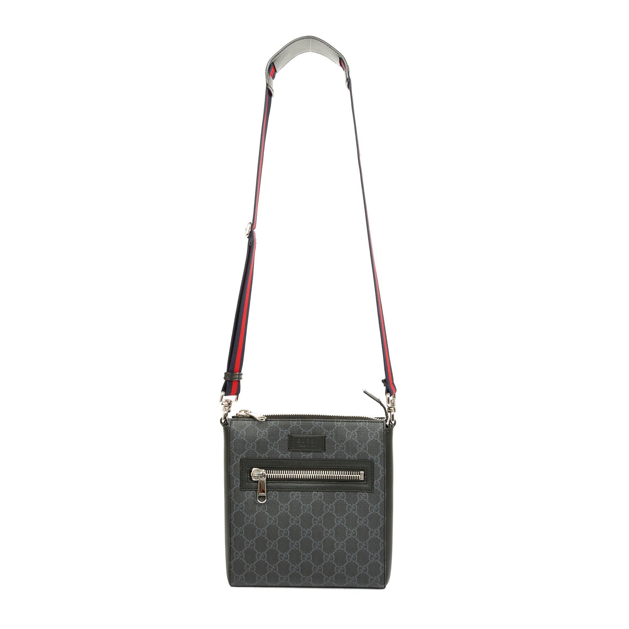 Gucci Small Black GG Supreme Messenger Bag