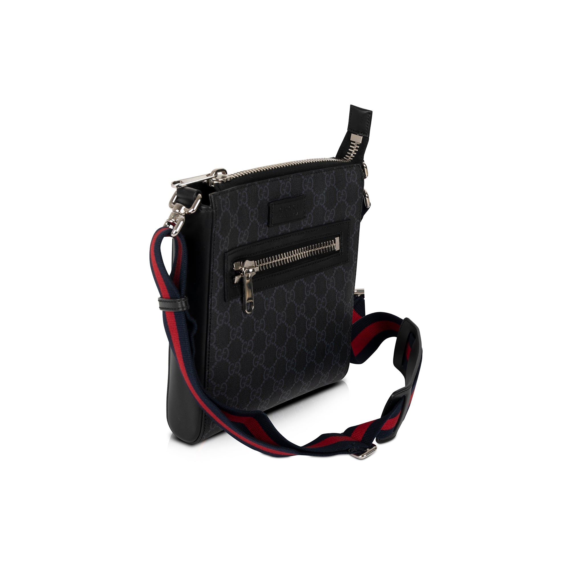Gucci Small Black GG Supreme Messenger Bag